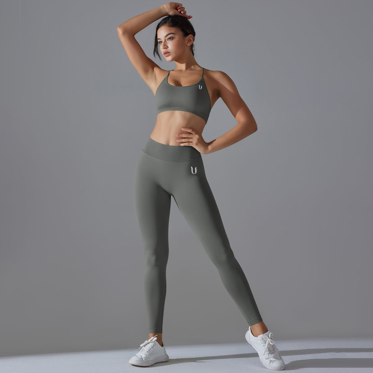 Mila V2 | Scrunch Sport Leggings - Grau