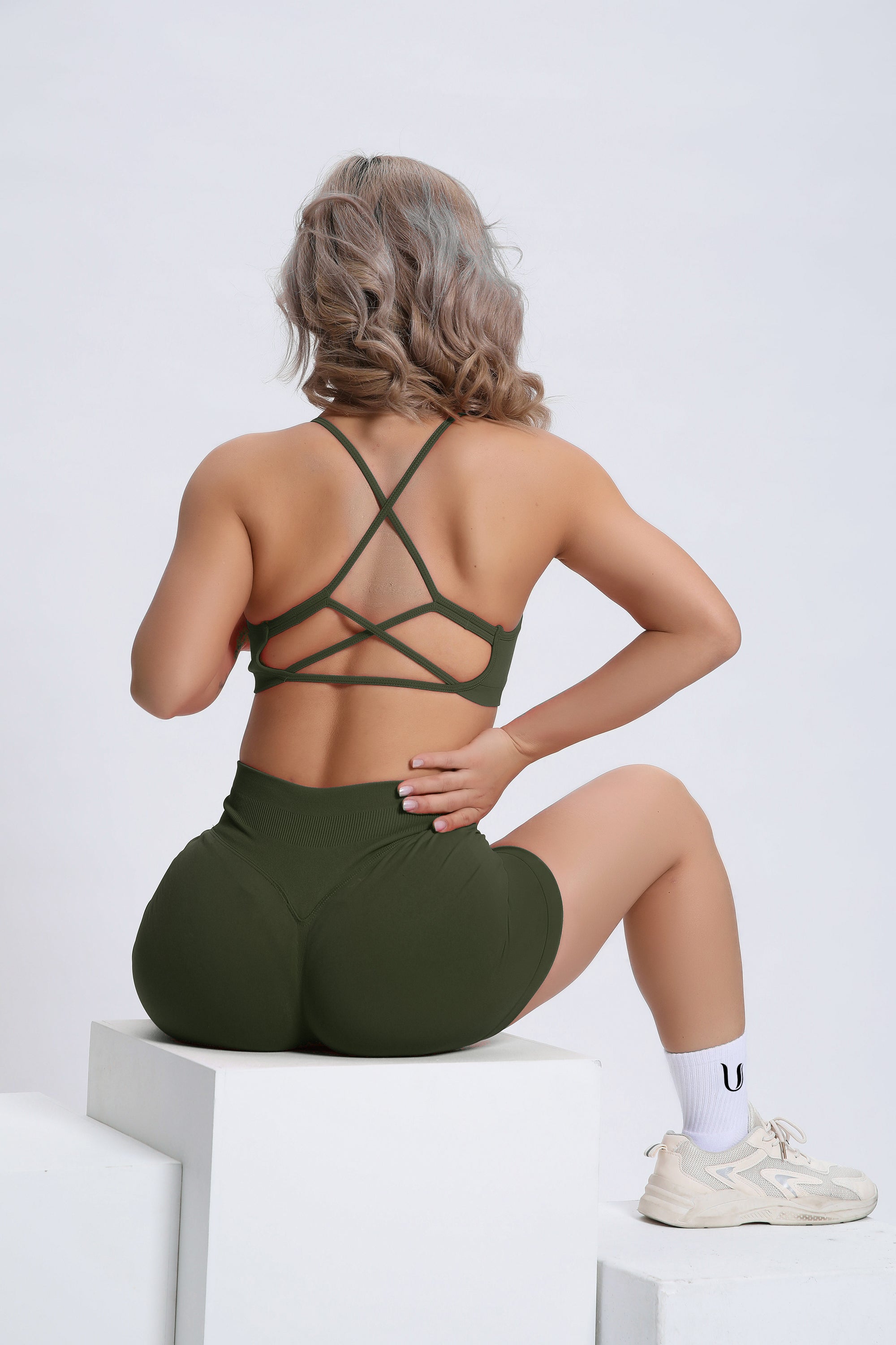 Joy | Sculpt Shorts with Scrunch – Green