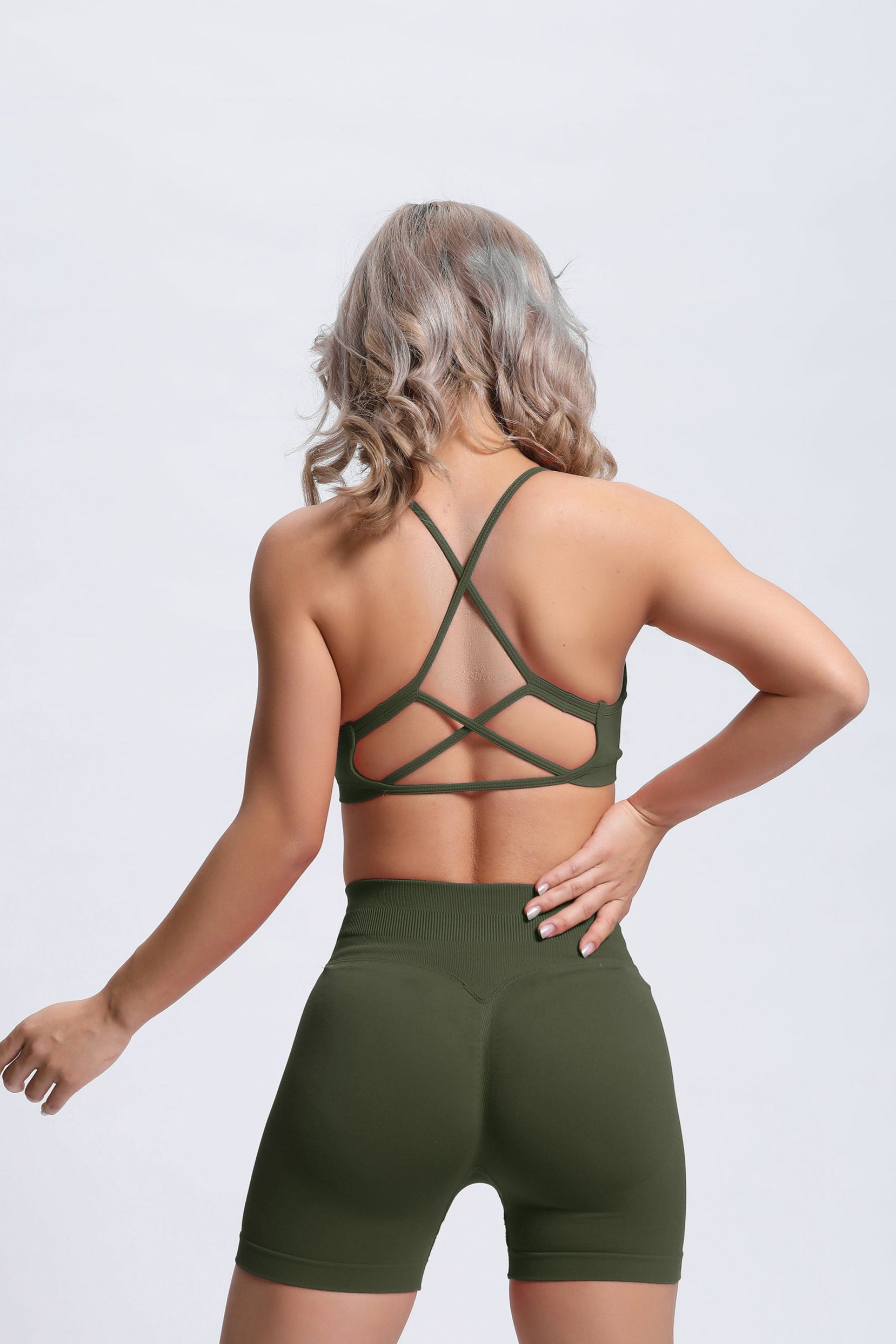Joy | Crossback Sports Bra – Green