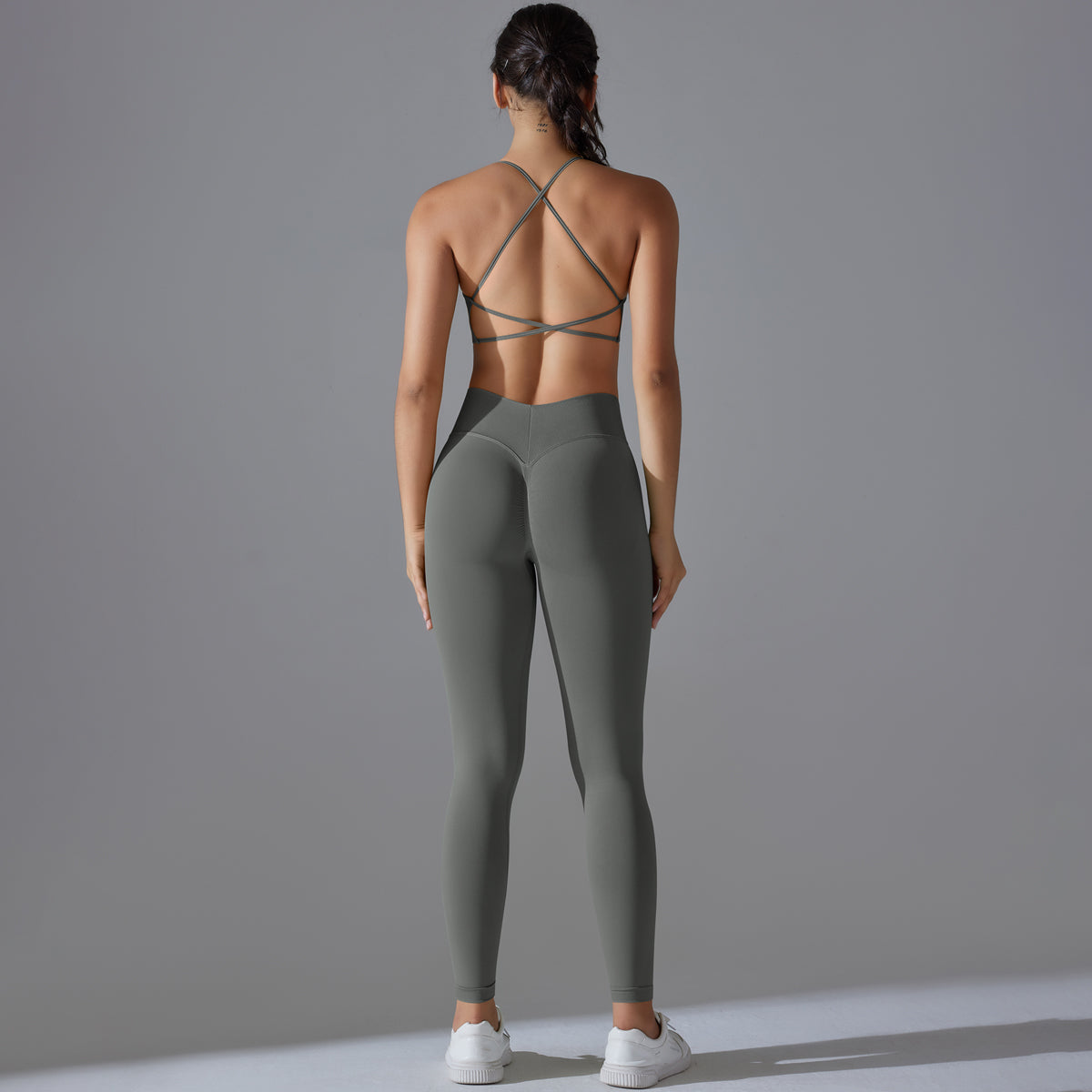 Mila V2 | Scrunch Sport Leggings - Grau