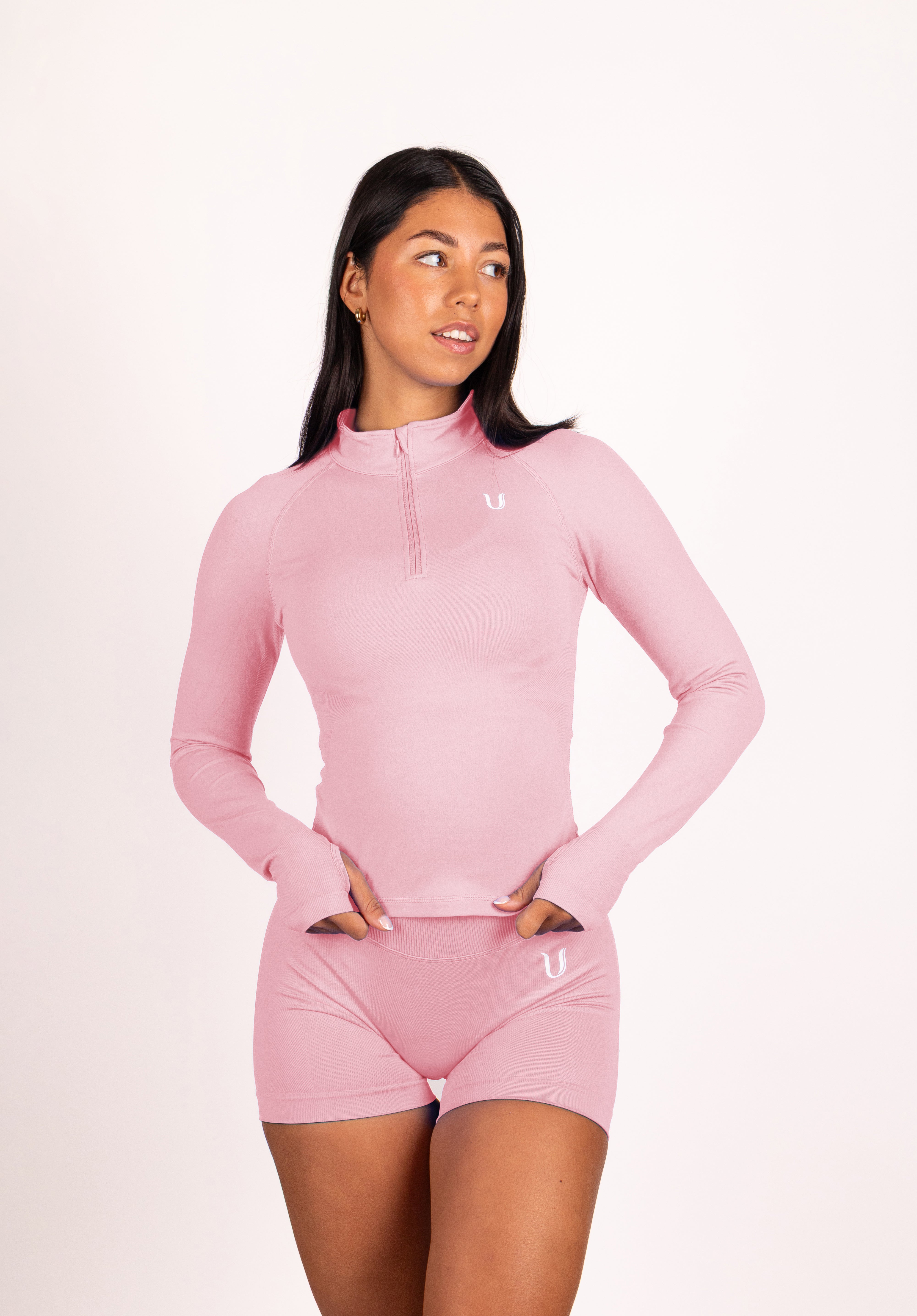 Beau Premium High Performance Scrunch Short Roze - Dames sportkleding afbeelding 15
