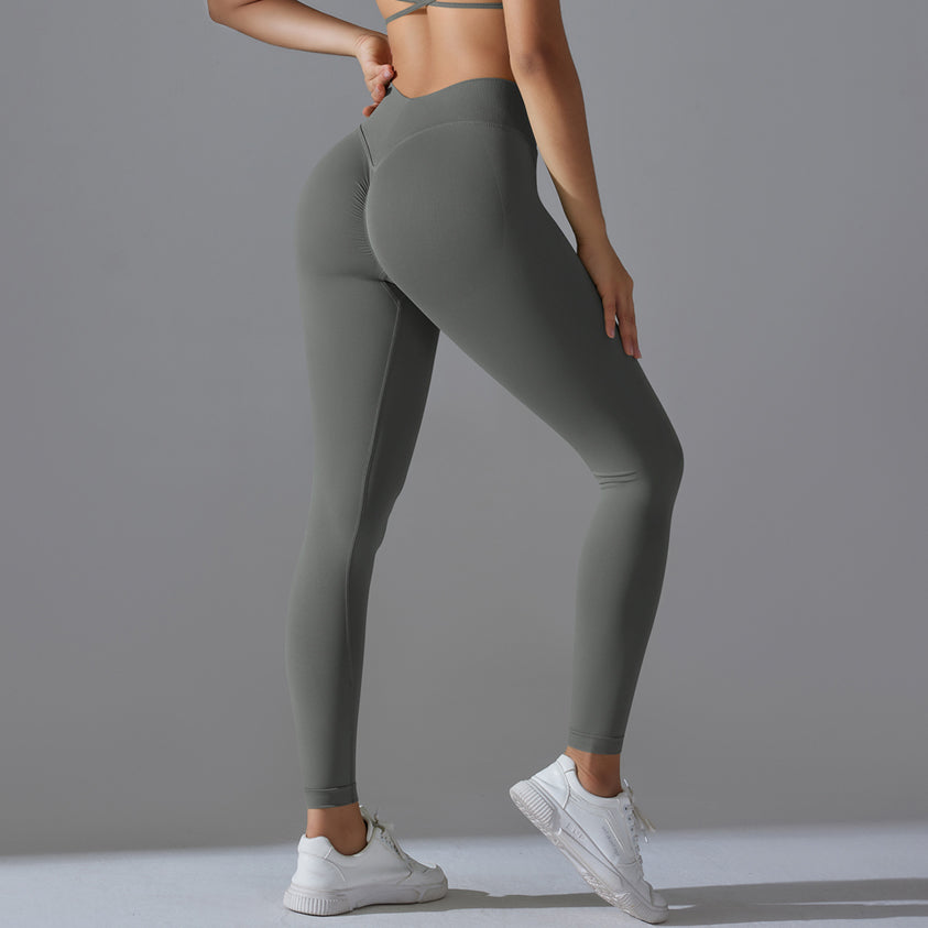 Mila V2 | Scrunch Sport Leggings - Grau