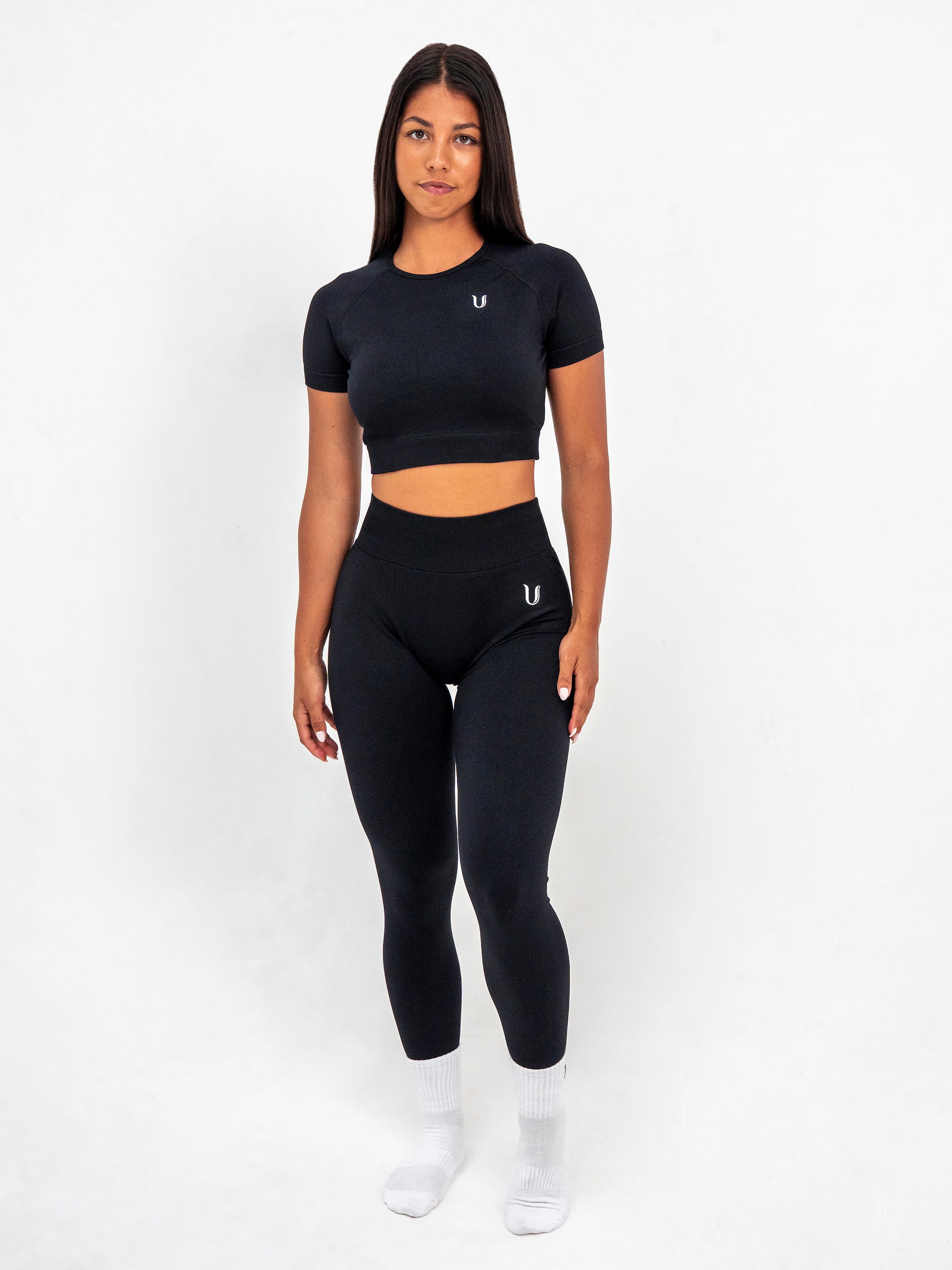 Luna | Premium Seamless Scrunch Legging - Black