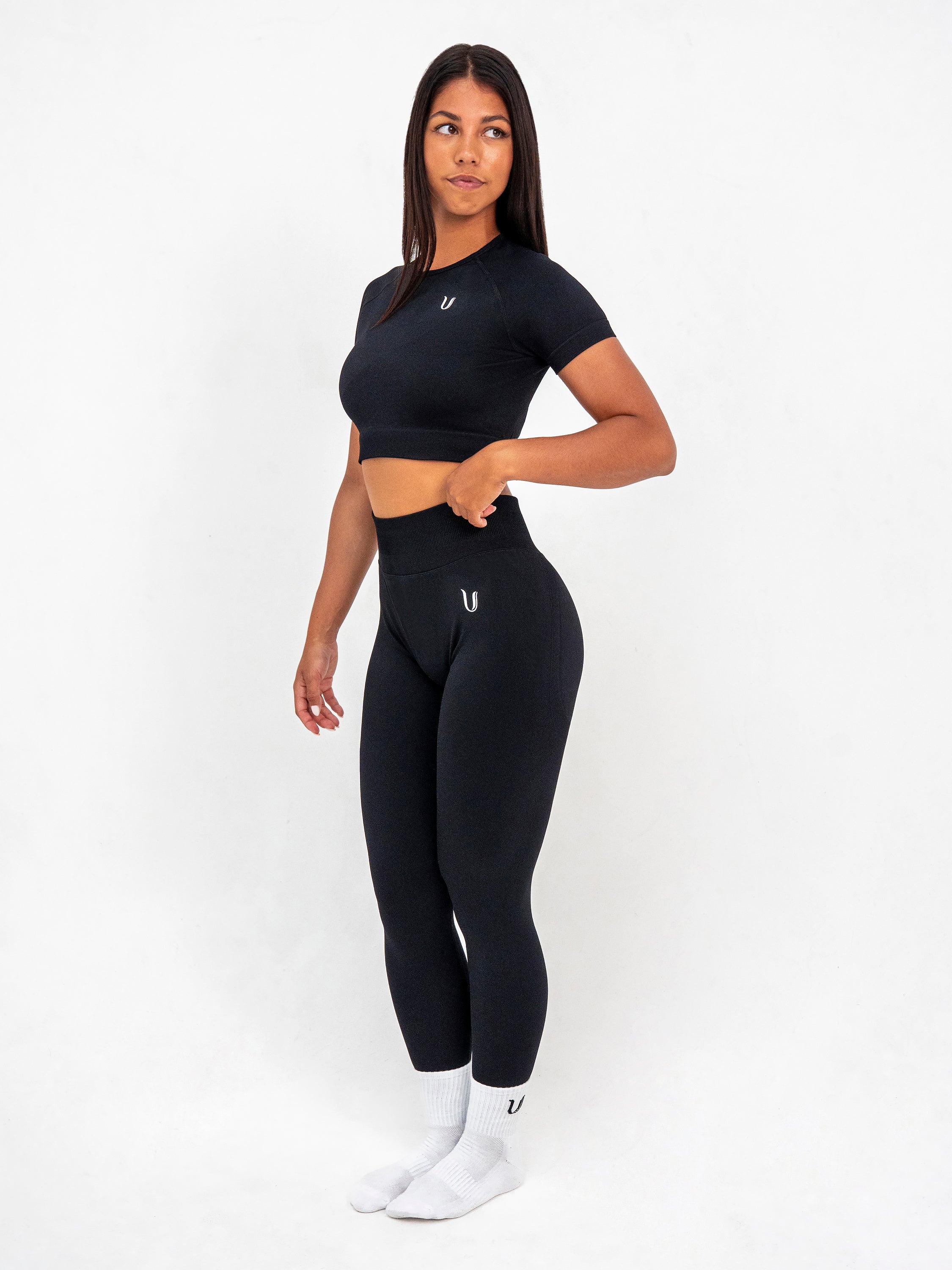 Luna | Premium Seamless Scrunch Legging - Black