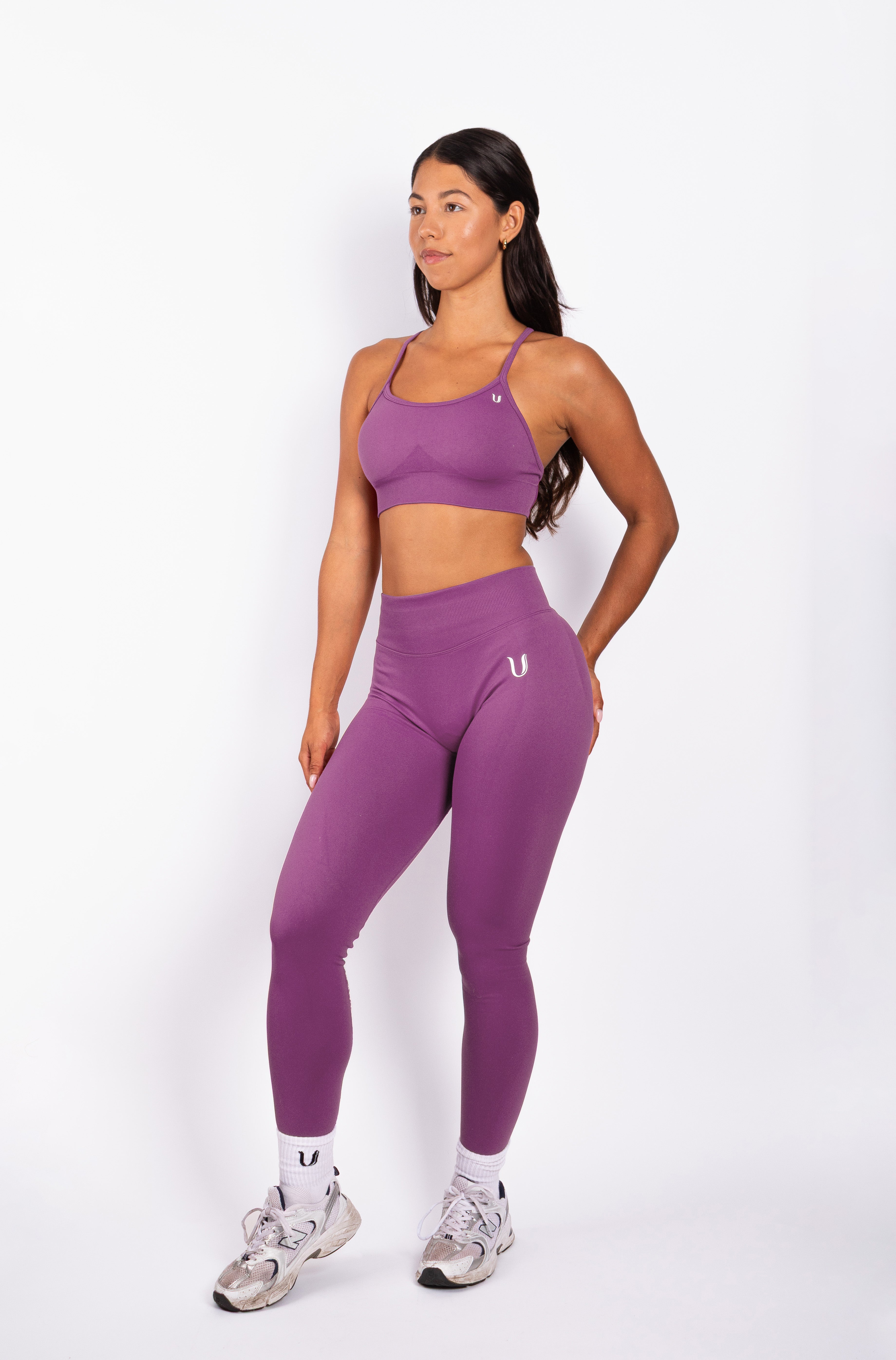 Beau | Premium High Performance Scrunch Leggings - Lila
