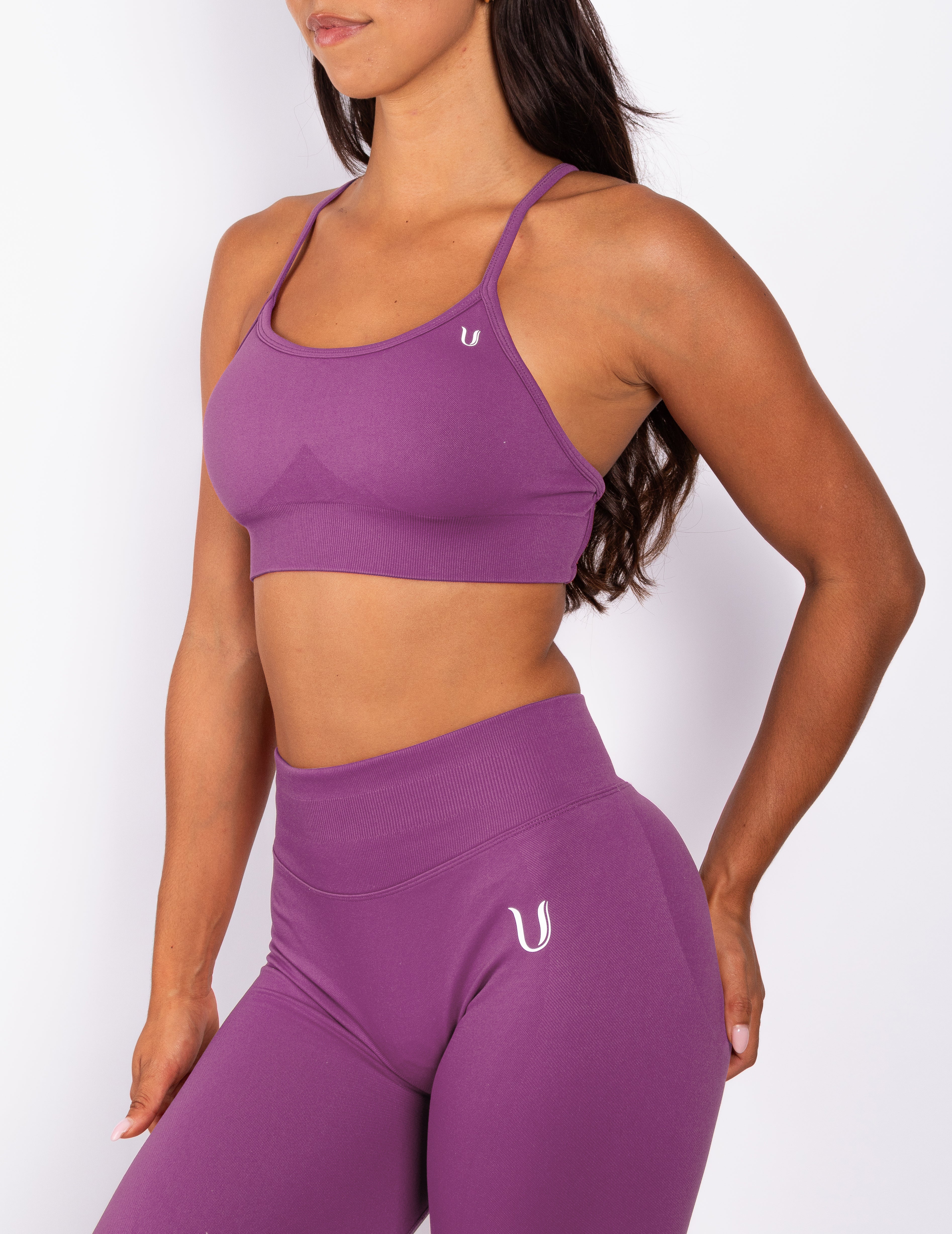Beau | Premium High Performance Scrunch Leggings - Lila