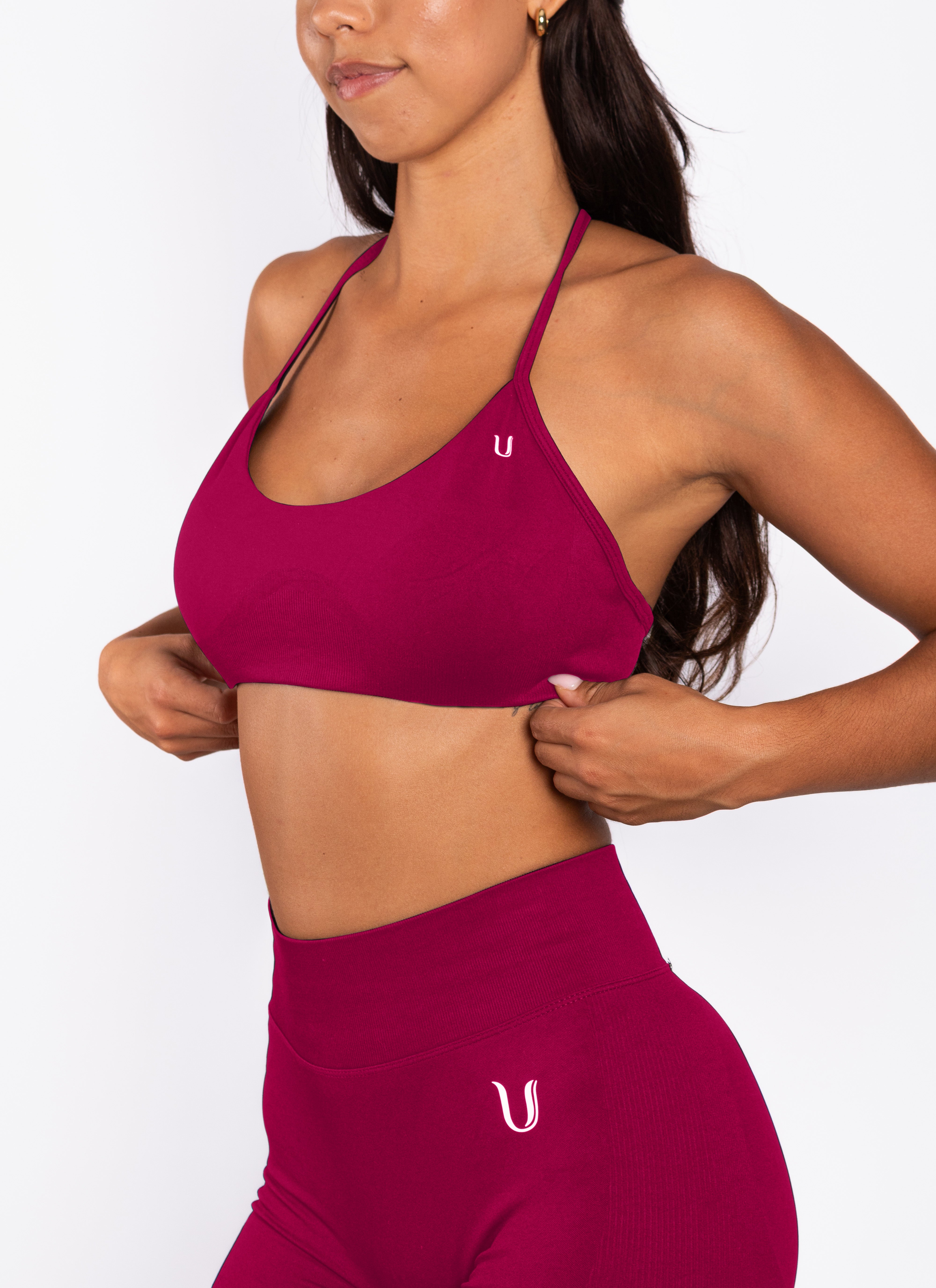 Nova | Seamless Open Back Bra – Raspberry