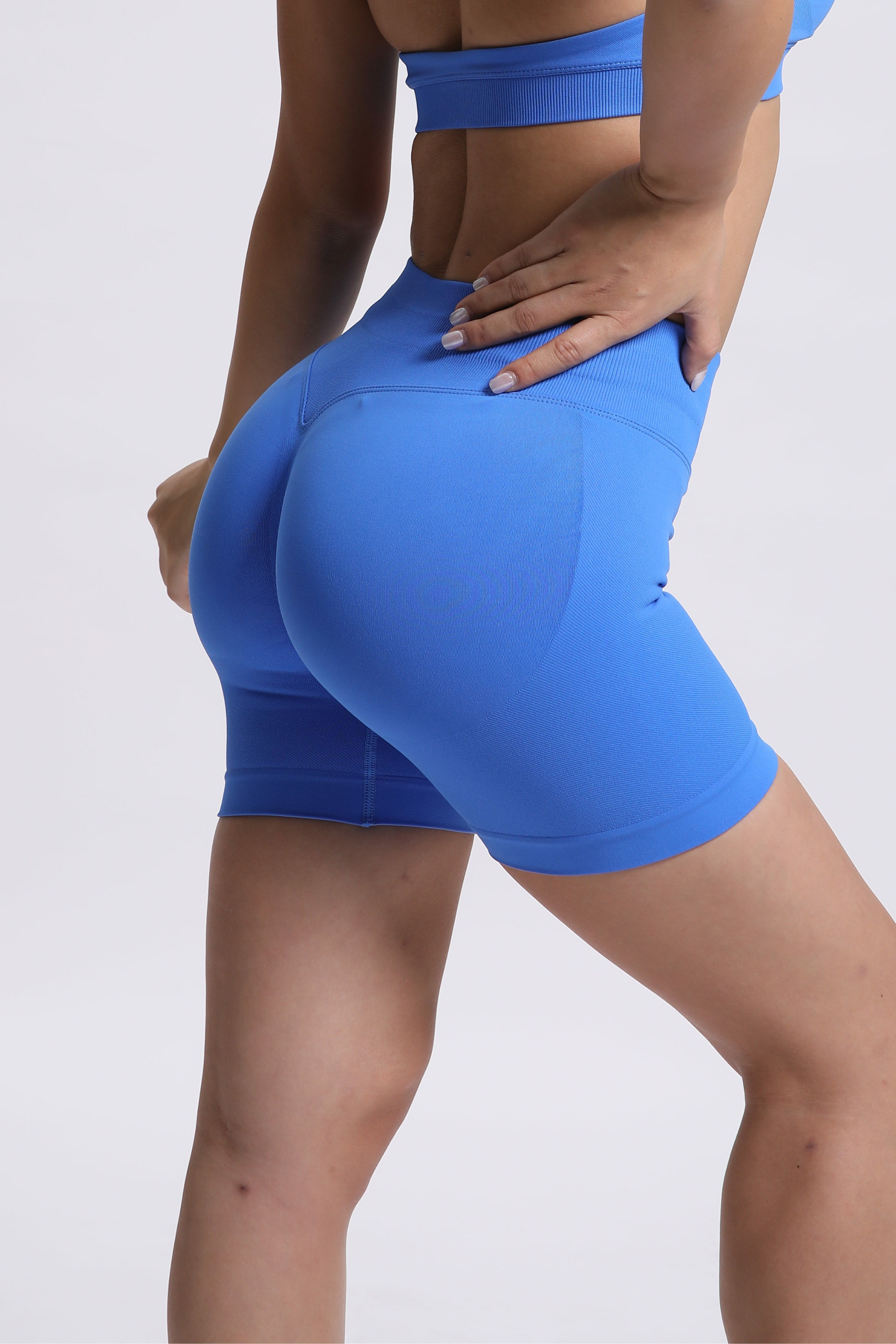 Beau | Premium High Performance Scunch Short - Blauw