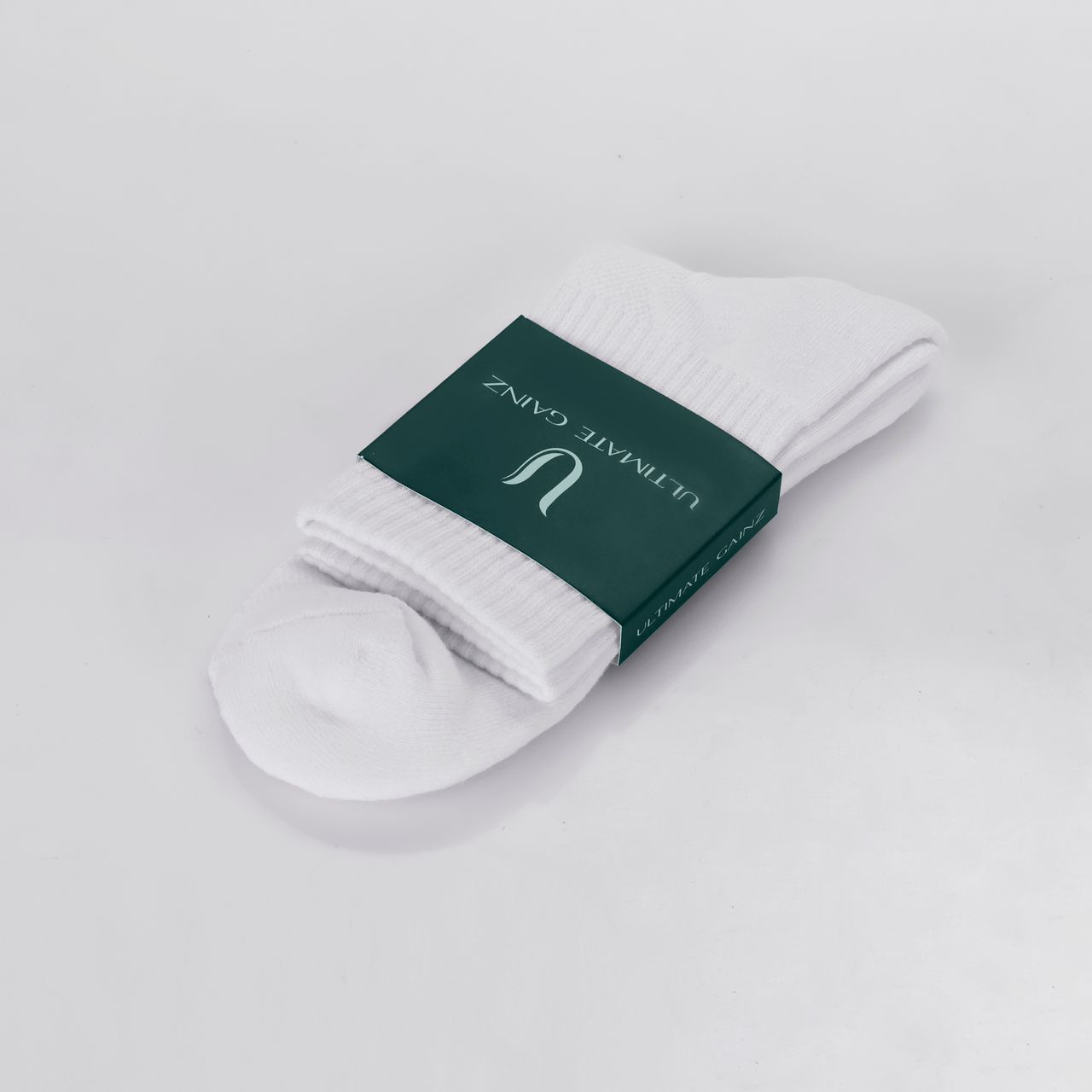Ultimate Gainz - Chaussettes de Performance Unisexes - Blanc 3 Paires