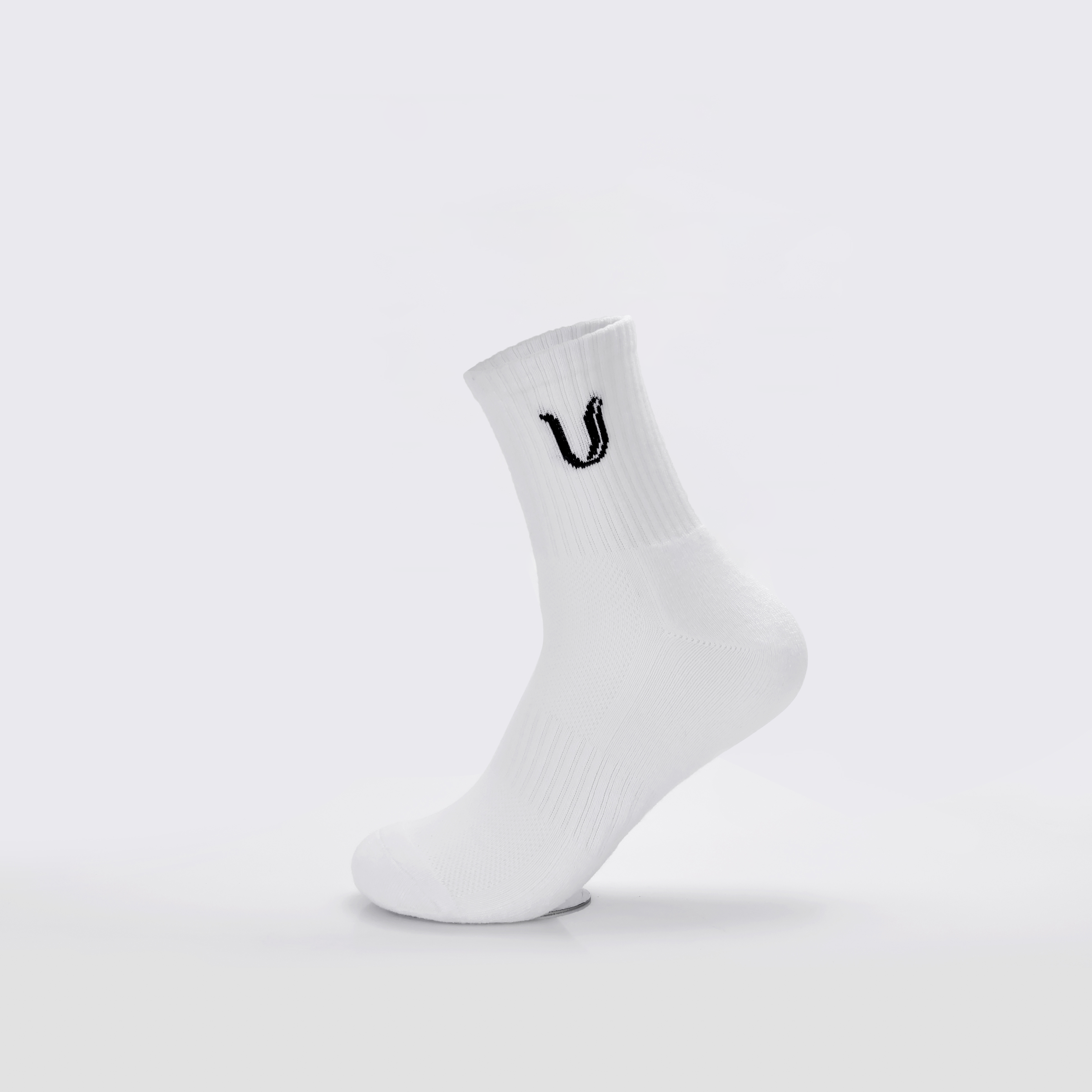 Ultimate Gainz - Performance Sokken Unisex - Wit 1 Paar