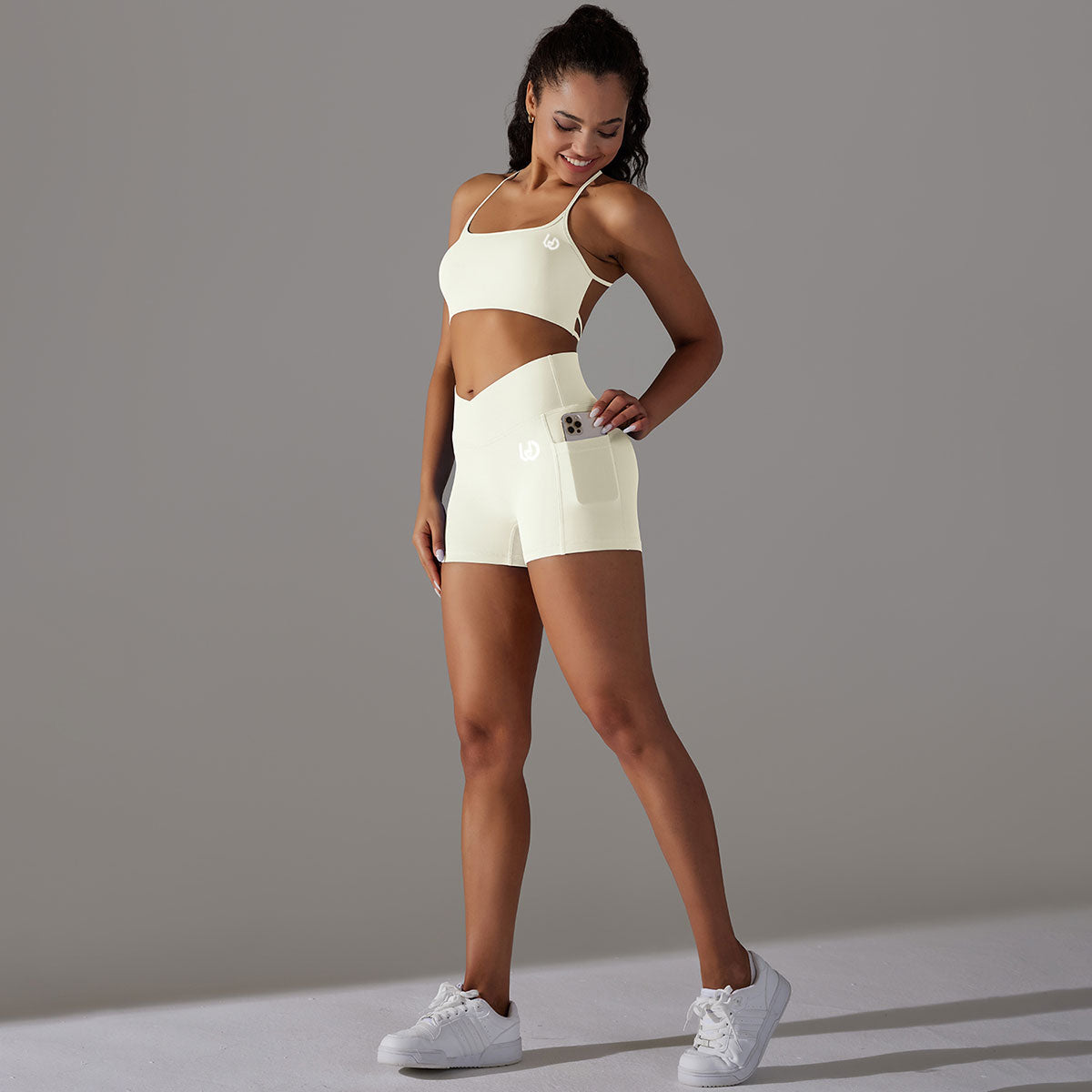 Mila | Short Set - White