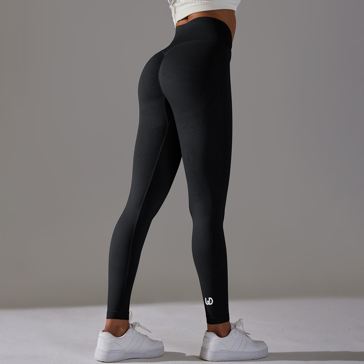 Celine | High Waist Scrunch Leggings - Schwarz