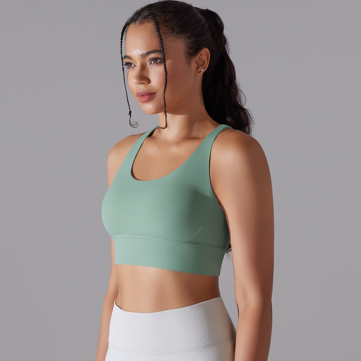 Kyra | Cross bra - Green