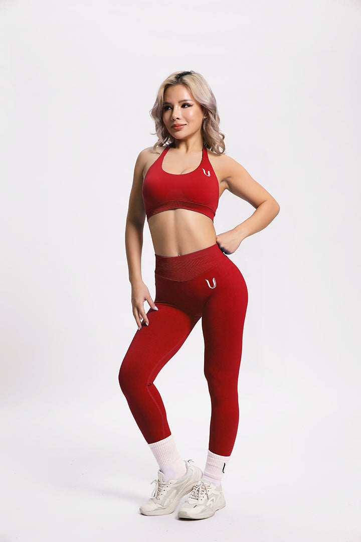 Beau | Legging Haute Performance - Rouge