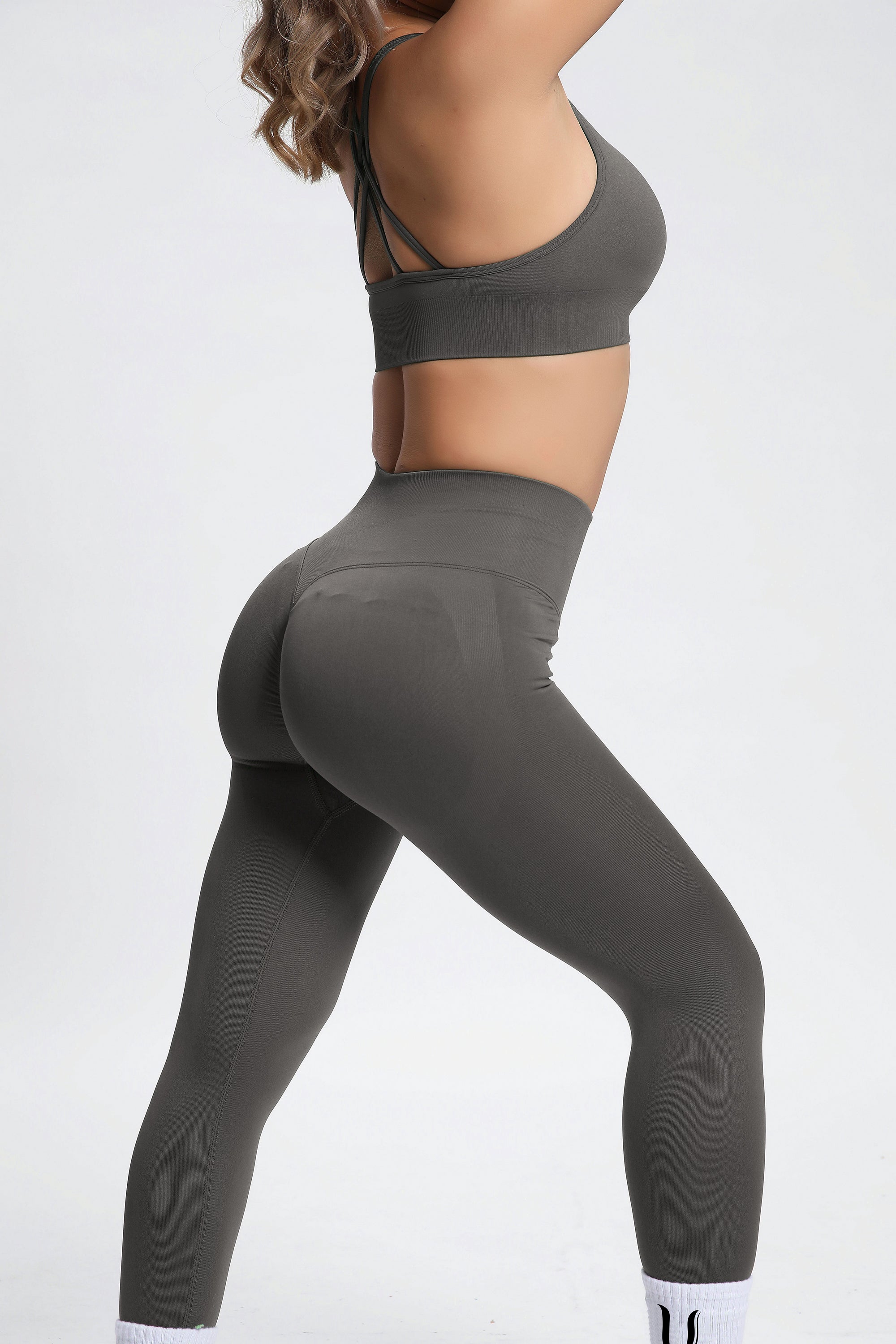 Olivia | Nahtlose Power-Leggings - Grau