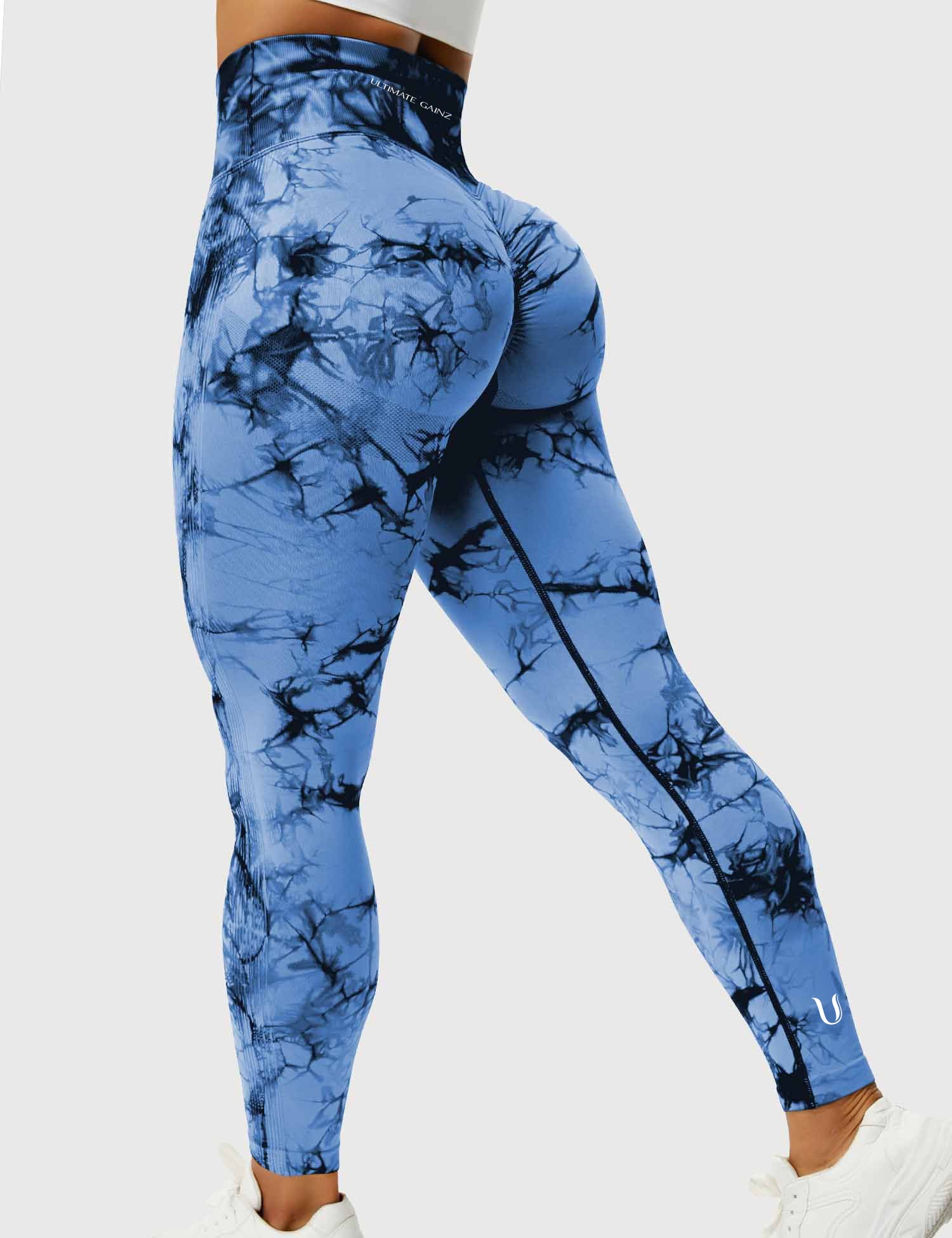 Aimy | Tie Dye Leggings Scrunch - Blau