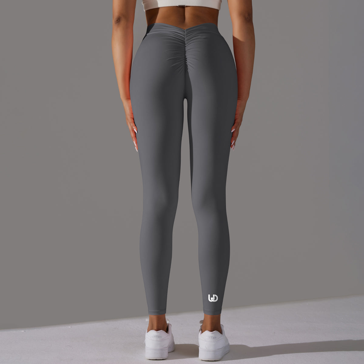 Emma | Legging Extra Scrunch - Donkergrijs