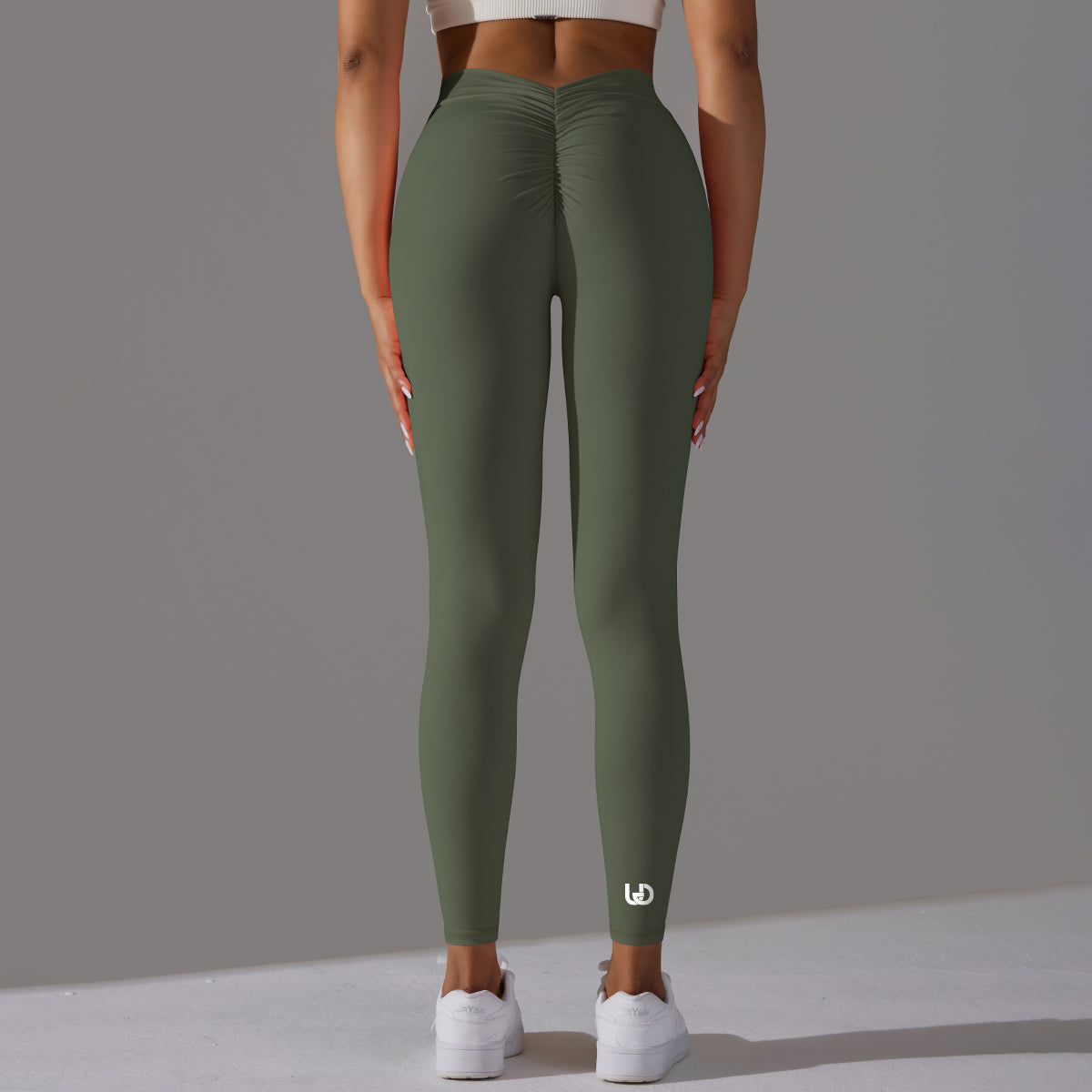 Emma | Leggings Extra Scrunch Army - Green