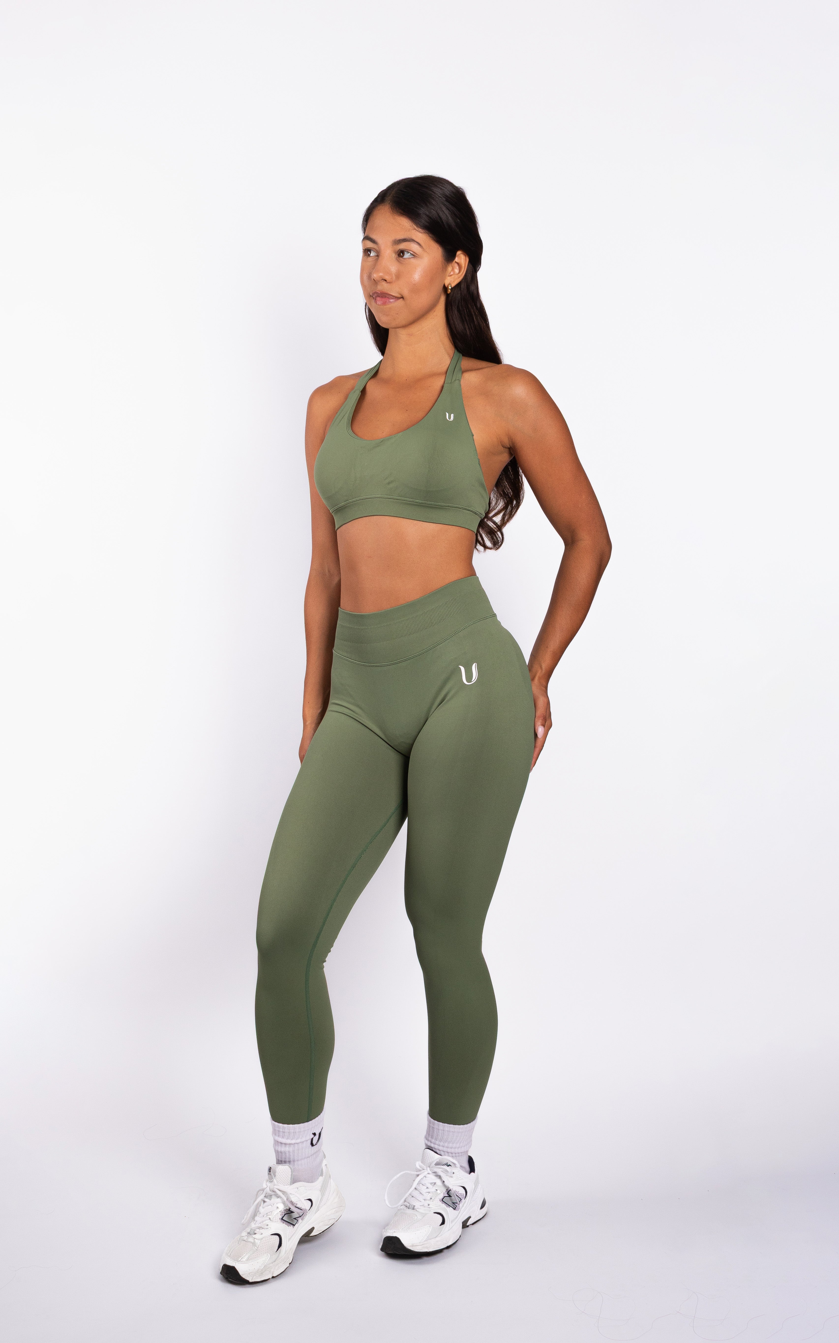 Beau | Premium High Performance Scrunch Legging - Grün