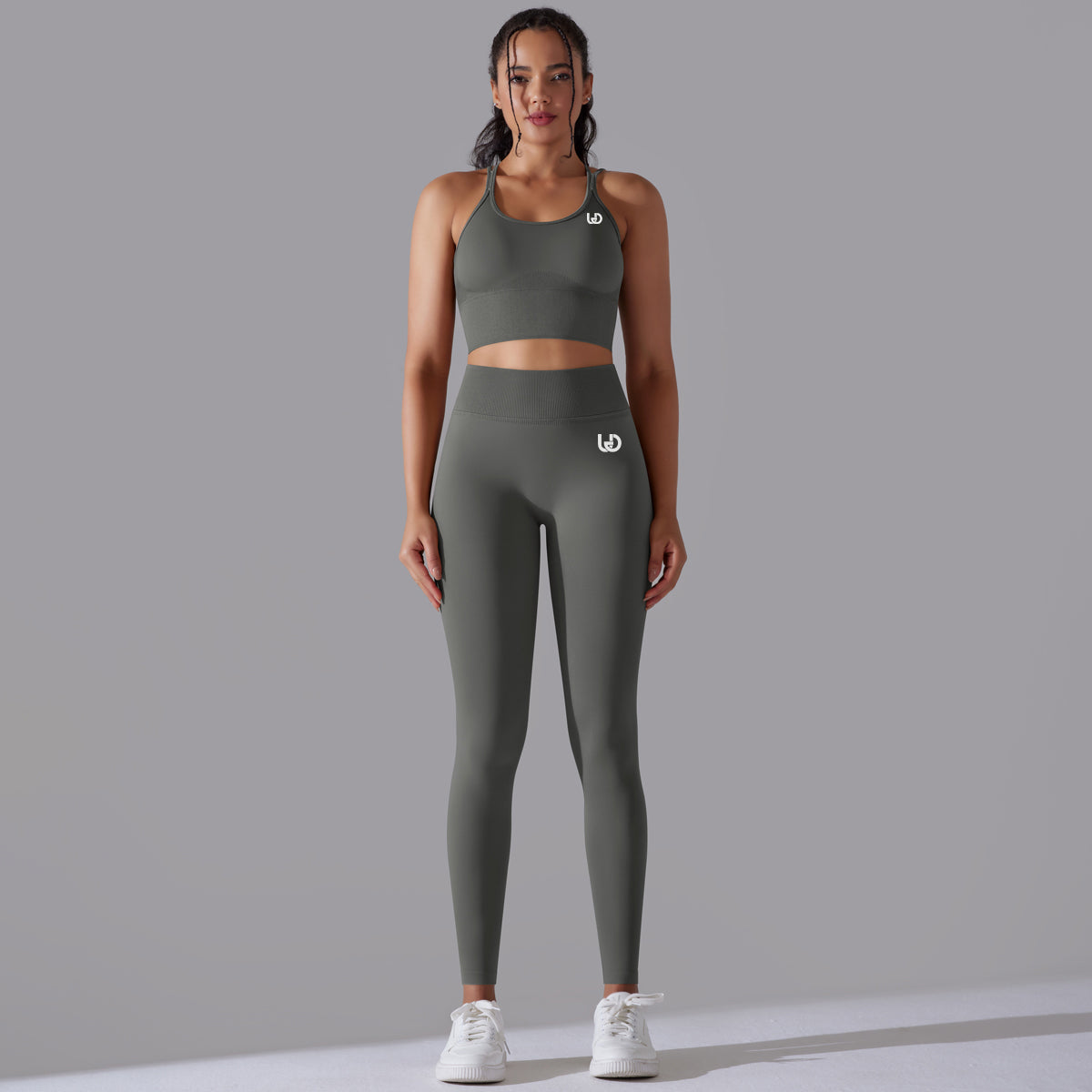 Daisy | Legging Top Set - Dunkelgrau