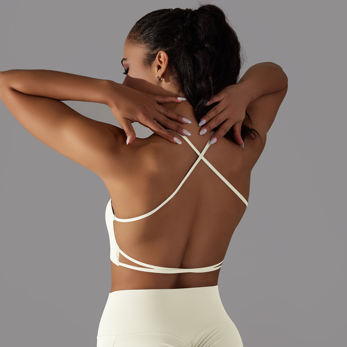 Mila | Ensemble Legging Top - Blanc