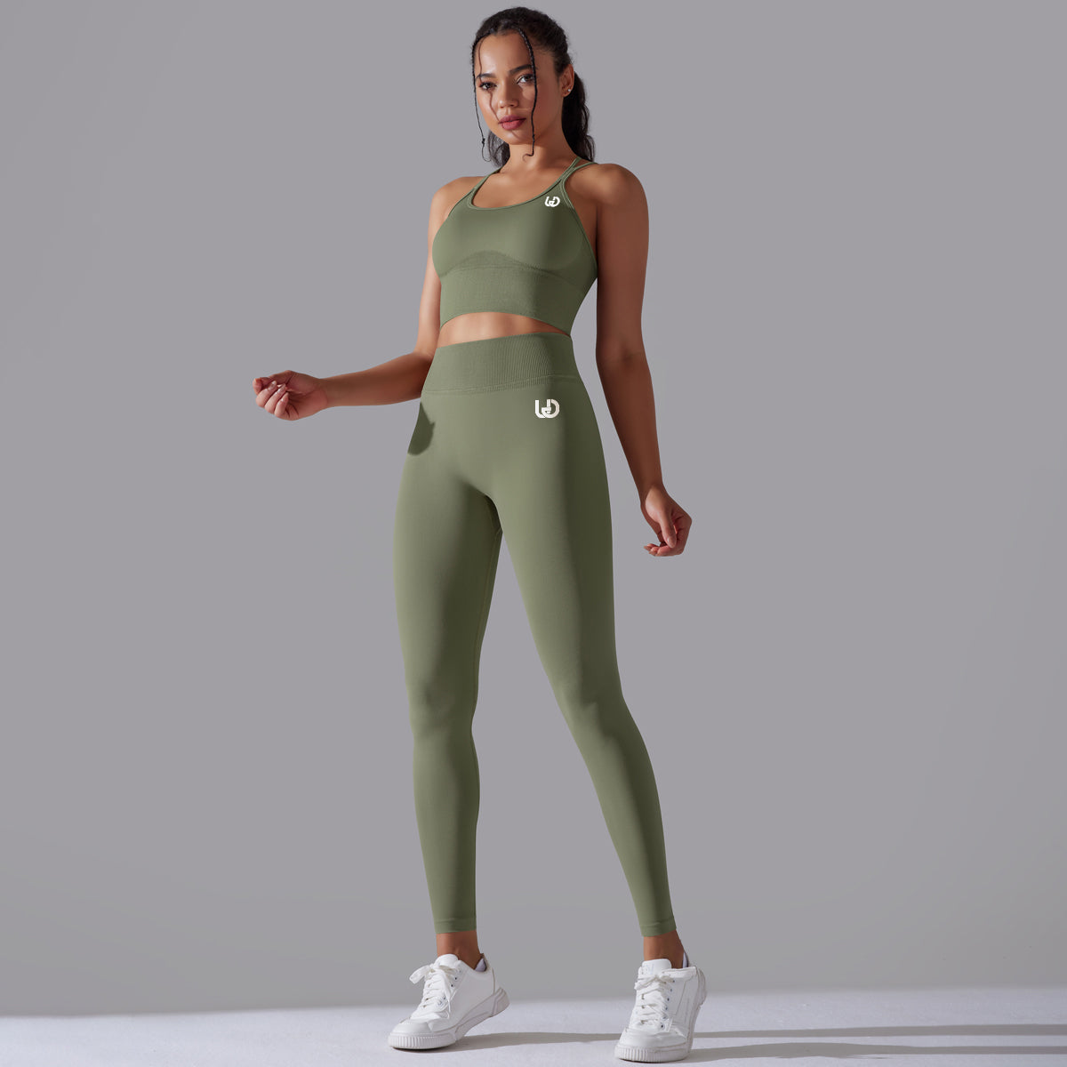 Daisy | Leggings Ensemble Vert - Haut