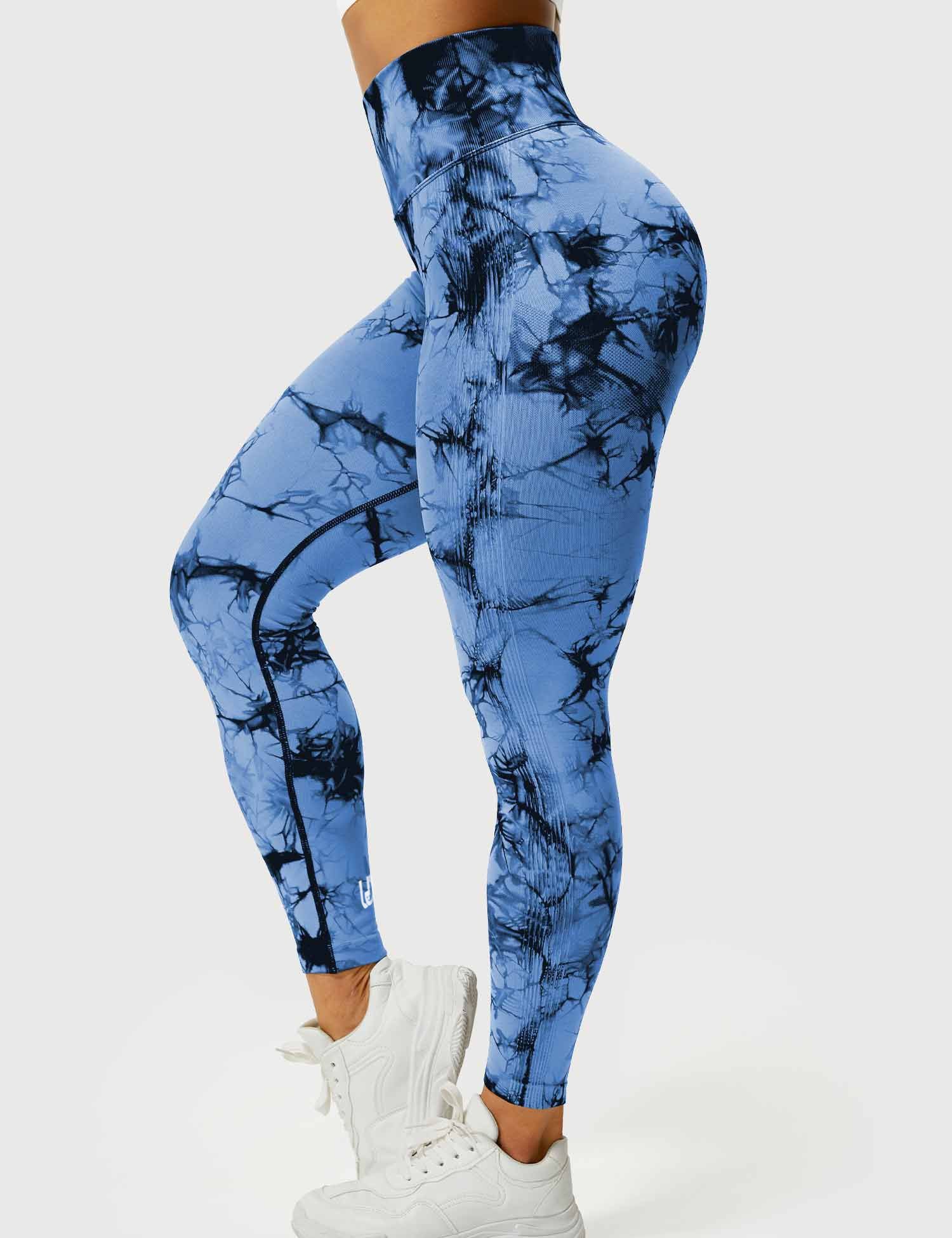 Tie Dye Legging Blauw