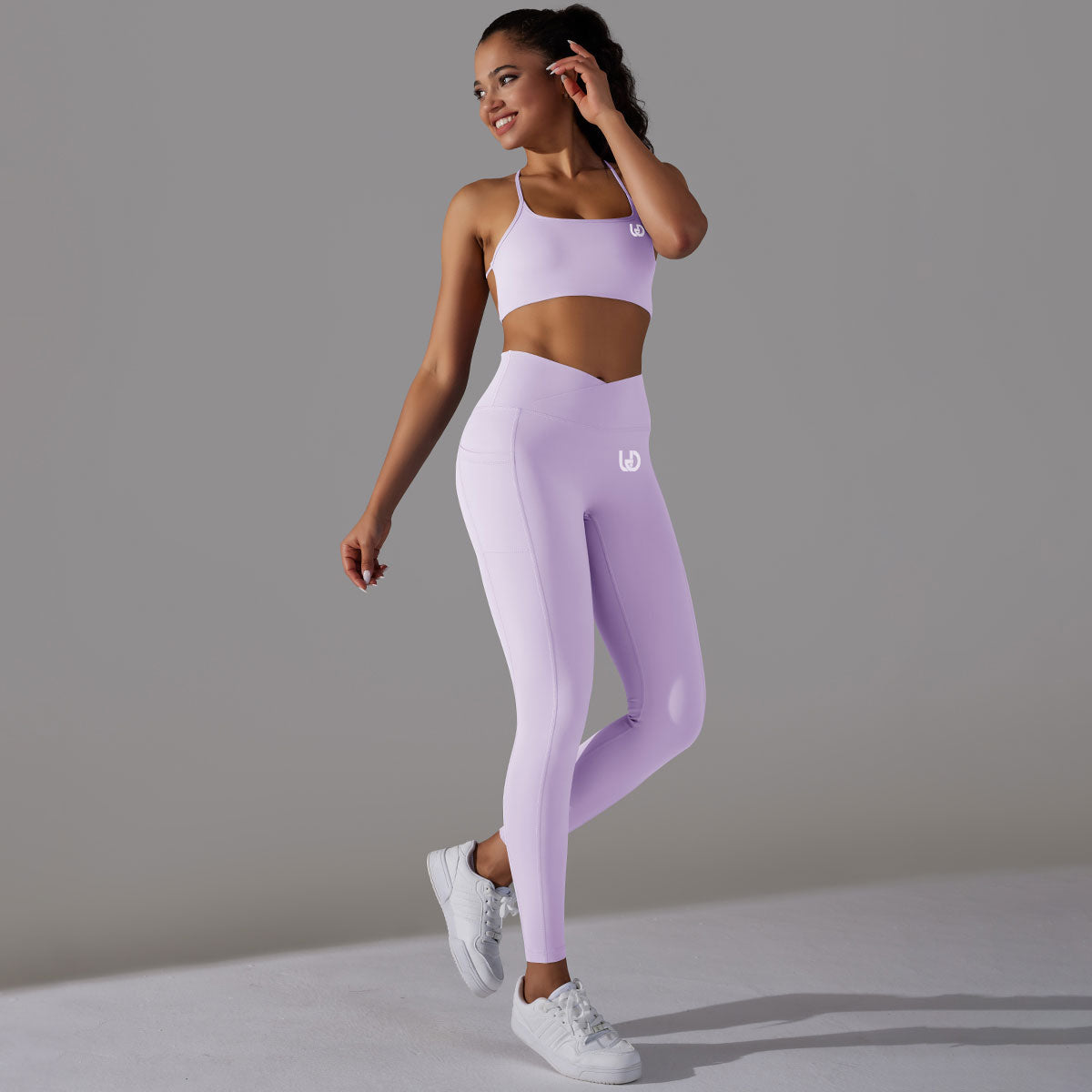 Mila | Ensemble Legging Top - Rose