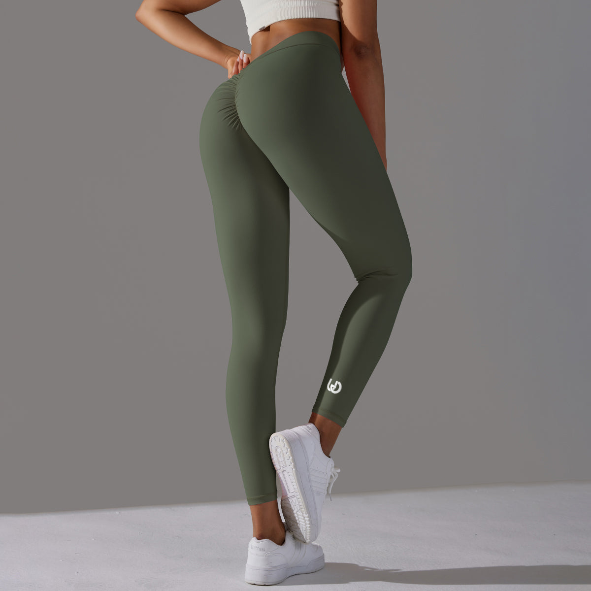 Emma | Legging Extra Scrunch - Legergroen