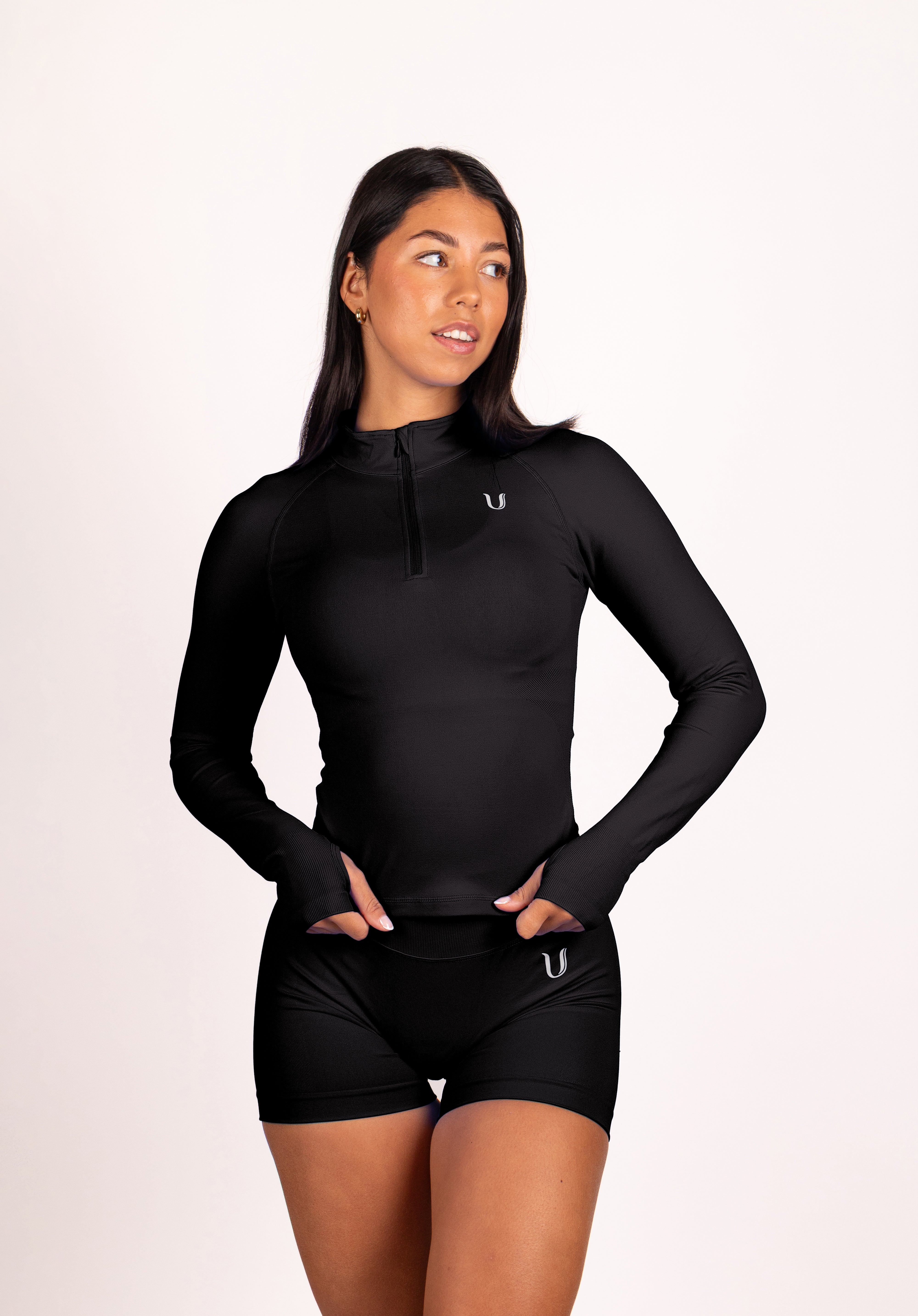 Beau | Premium High Performance Scrunch Shorts - Black