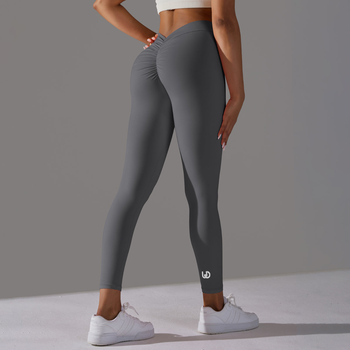 Emma | Legging Extra Scrunch - Donkergrijs