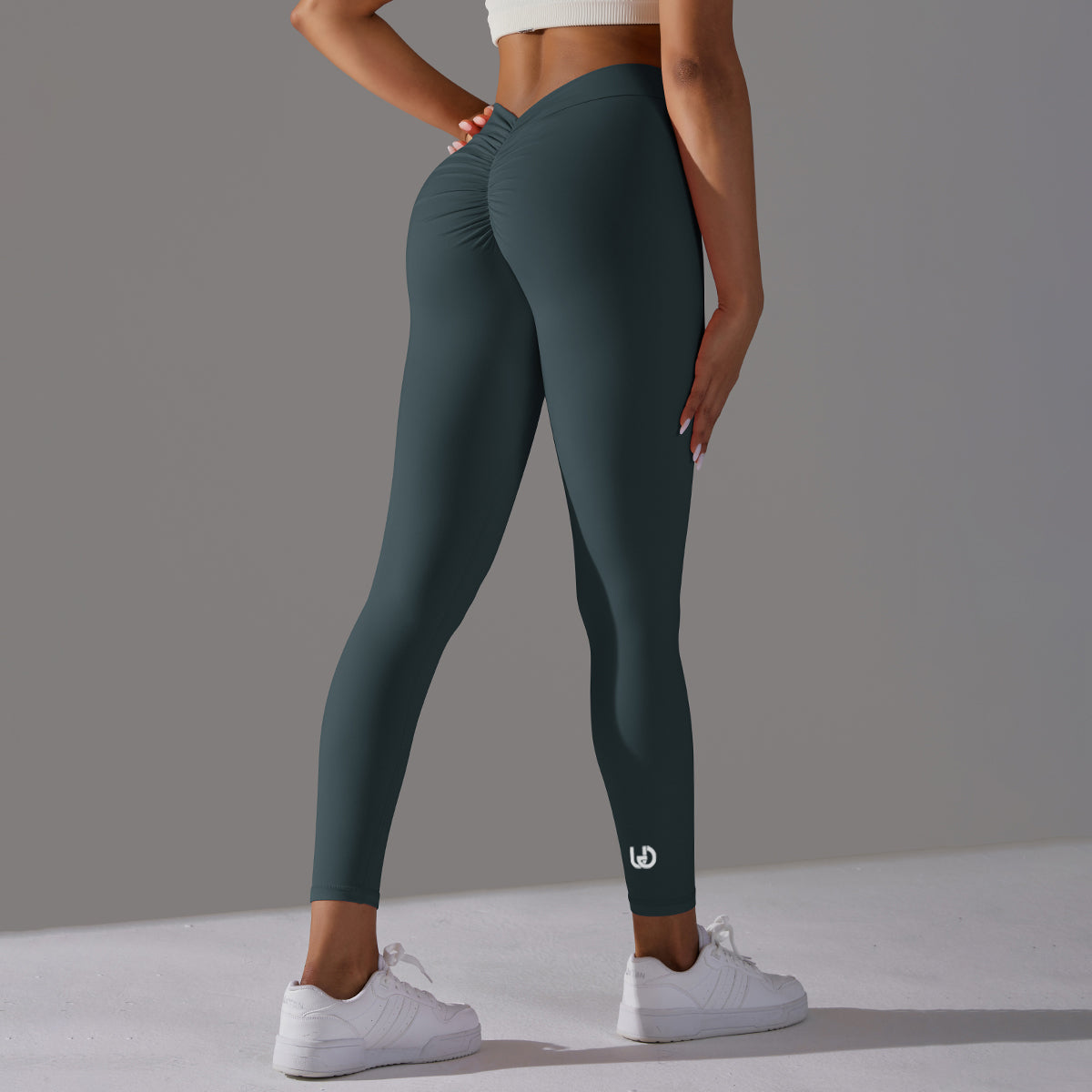 Emma | Legging Extra Scrunch - Bosgroen