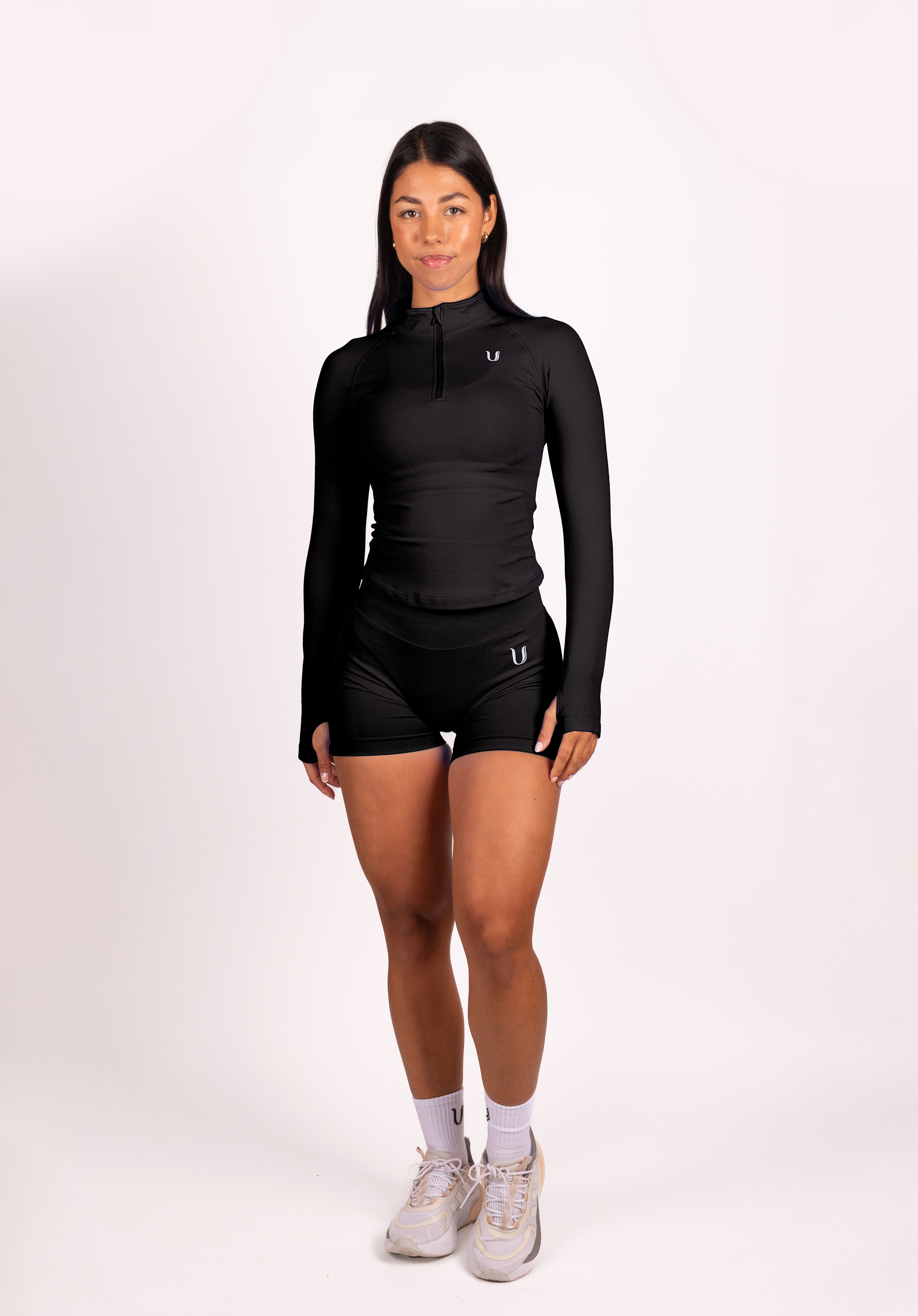 Beau | Premium High Performance Scrunch Shorts - Black