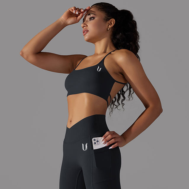 Mila | Legging-Top Set - Black