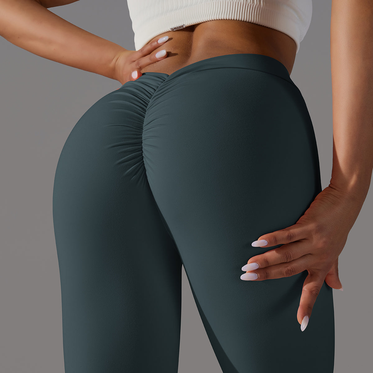 Emma | Leggings Extra Scrunch - Waldgrün