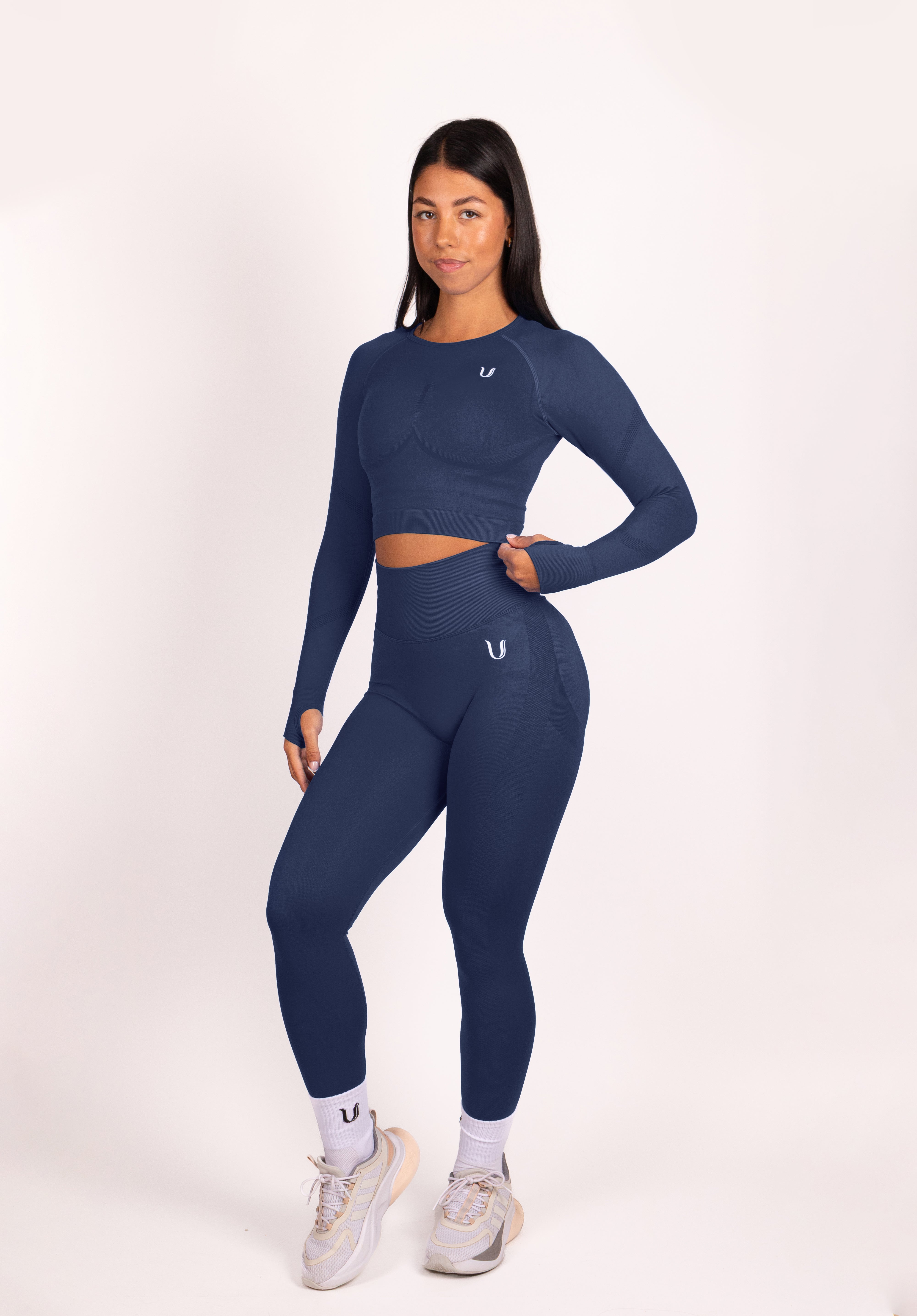 Leonie Premium Scrunch Legging Donkerblauw - Dames sportkleding afbeelding 5