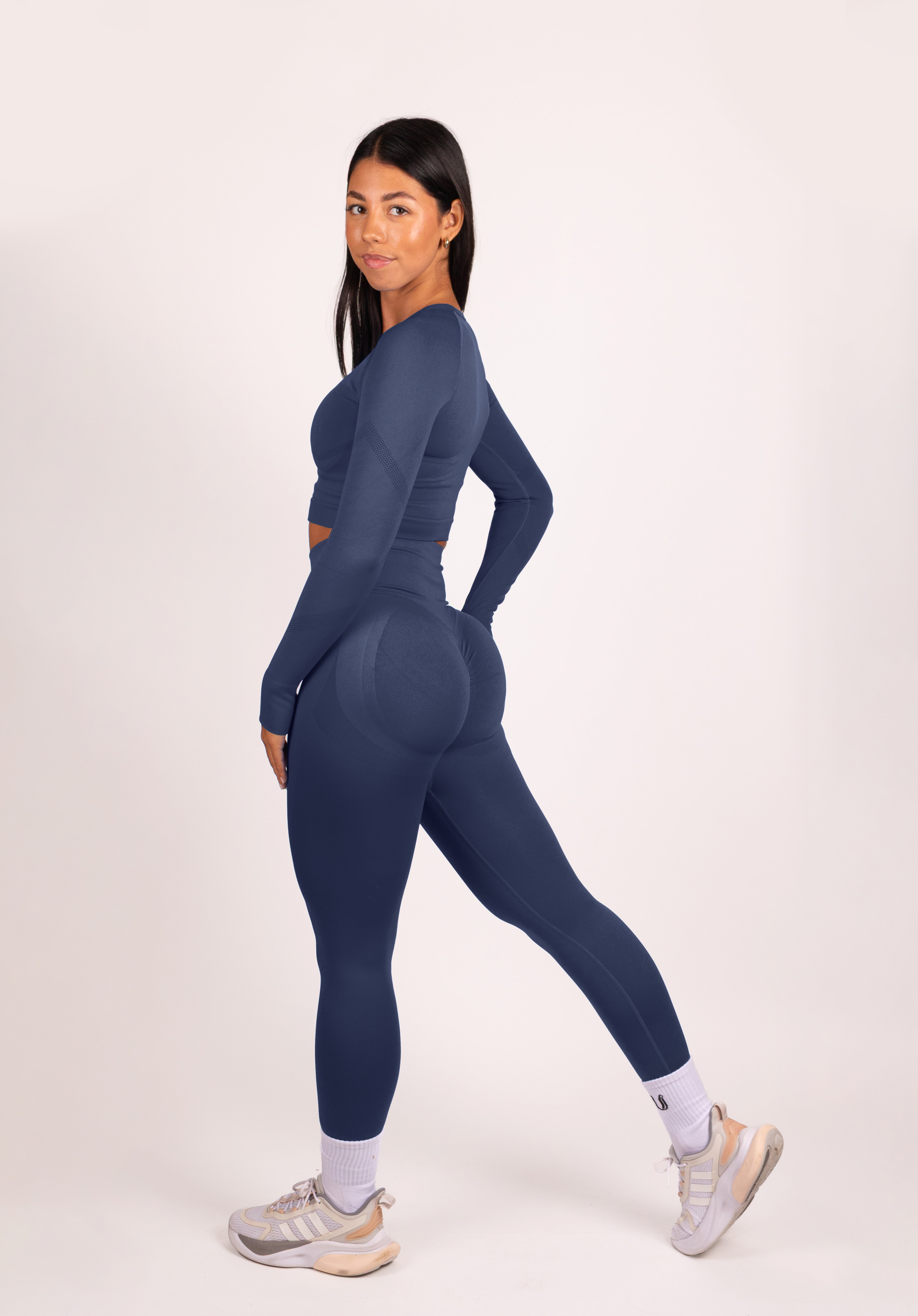 Leonie Premium Scrunch Legging Donkerblauw - Dames sportkleding afbeelding 6