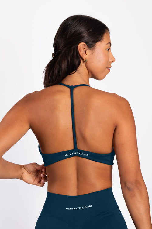 Nova | Seamless Open Rug Bra – Blauw - Ultimate Gainz