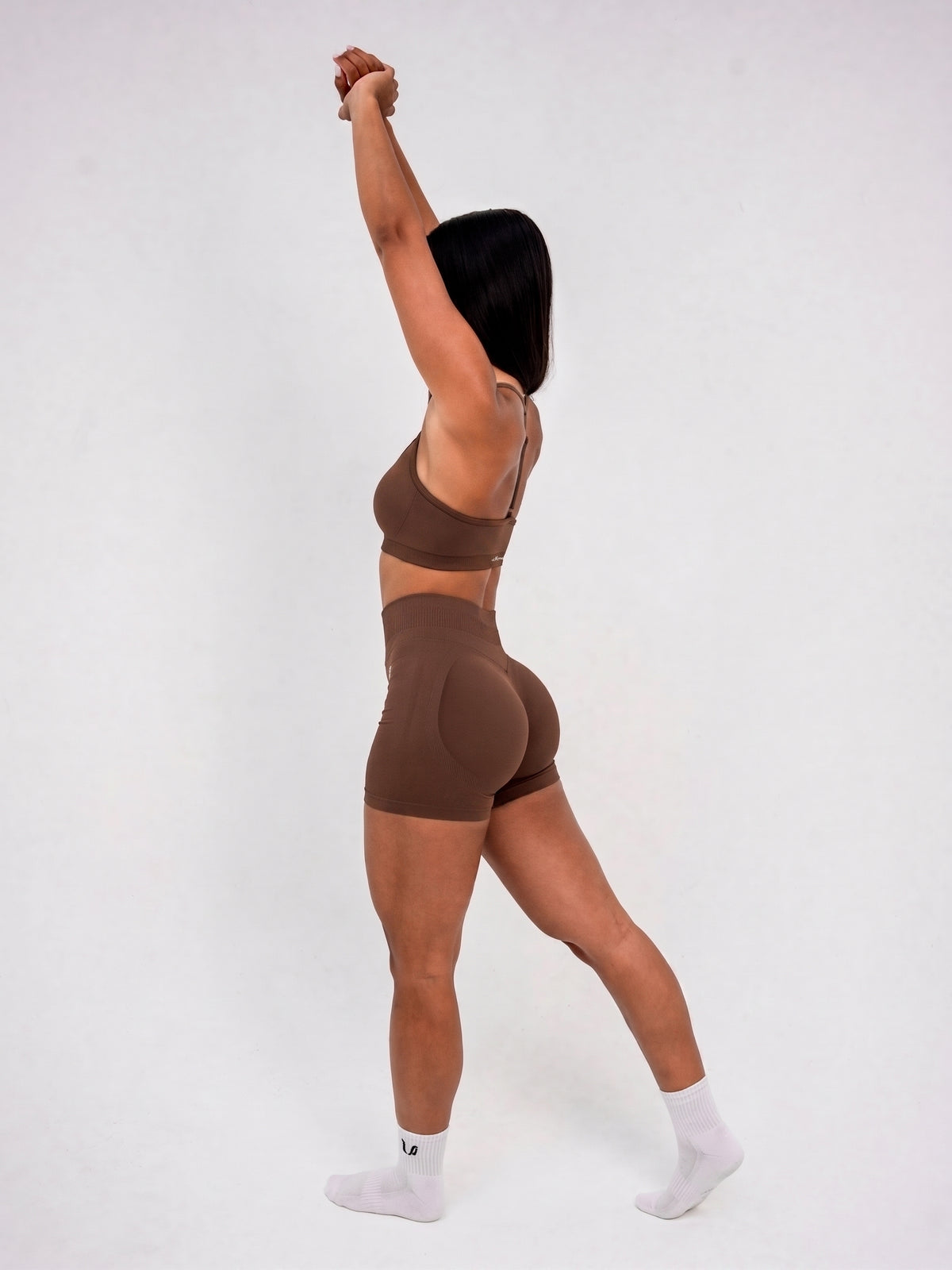 Luna | Premium Seamless Scrunch Short - Bruin