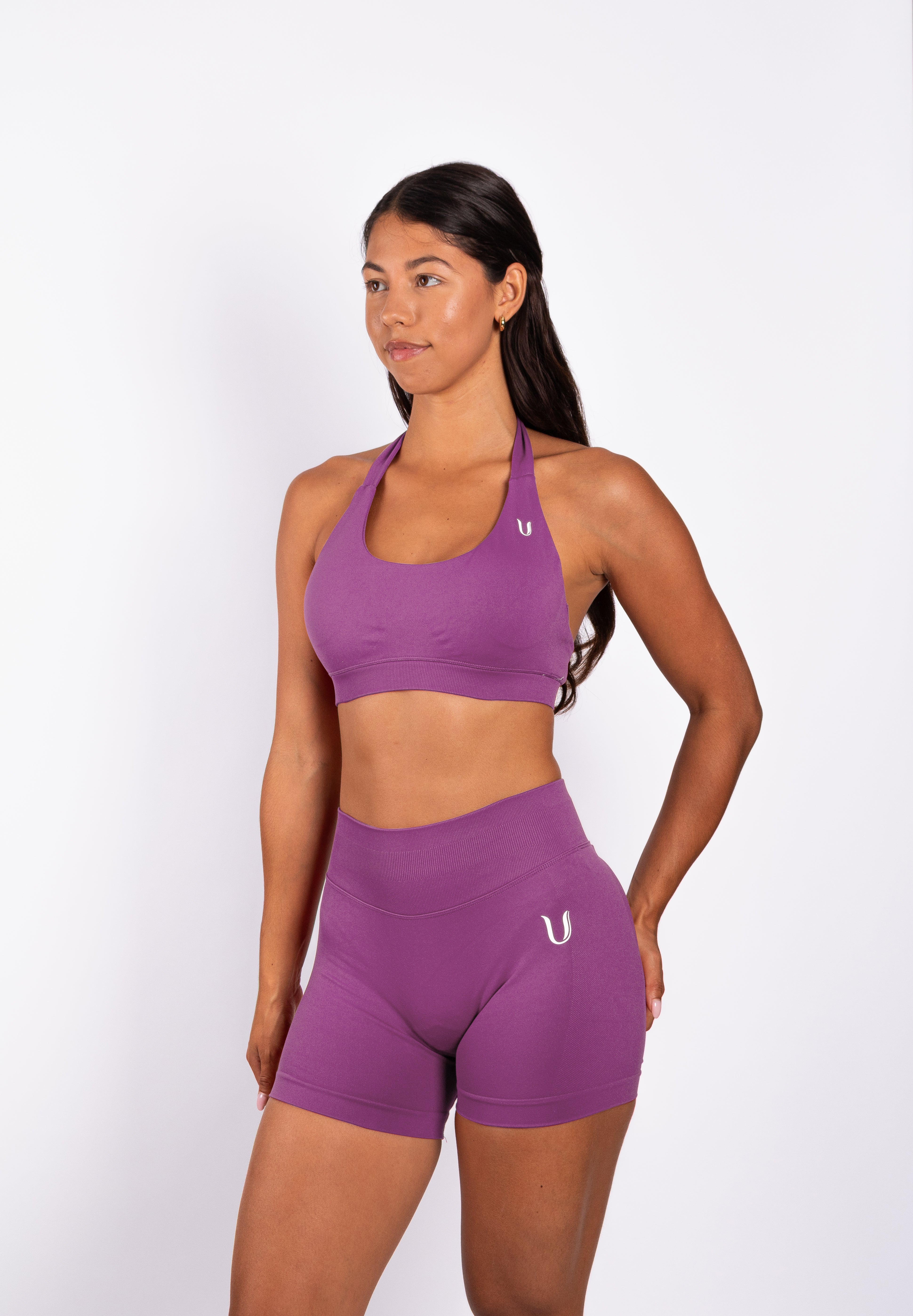 Beau | Halter Support Bra - Violet