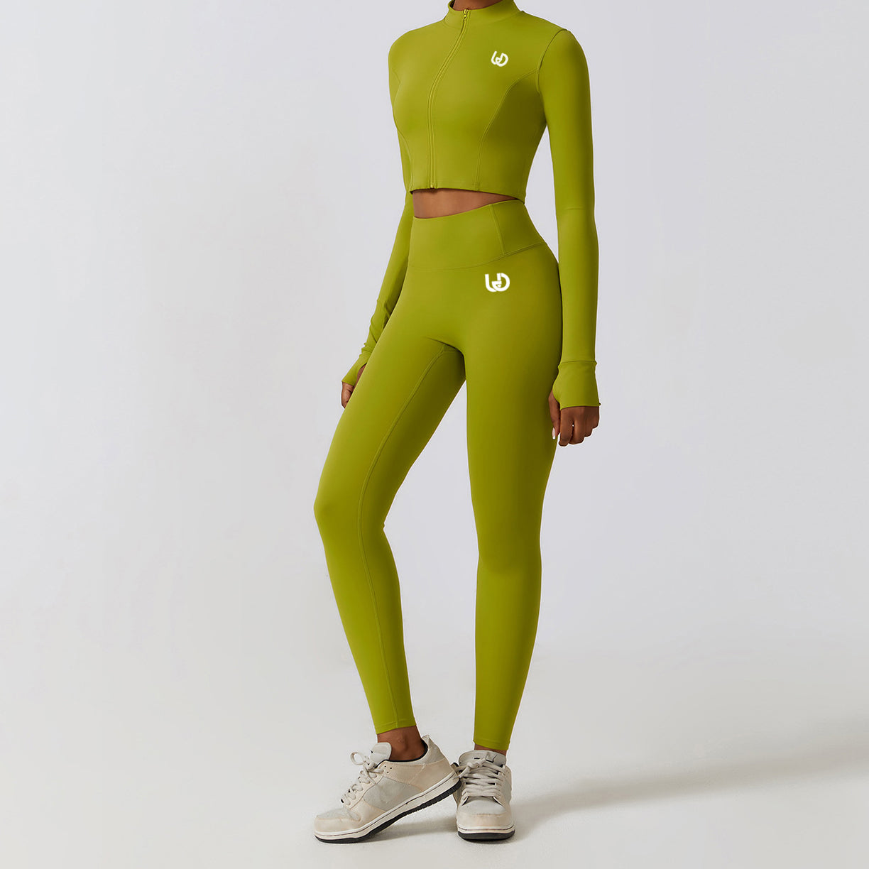 Hailey Set | Lange Arm Top Legging - Matcha