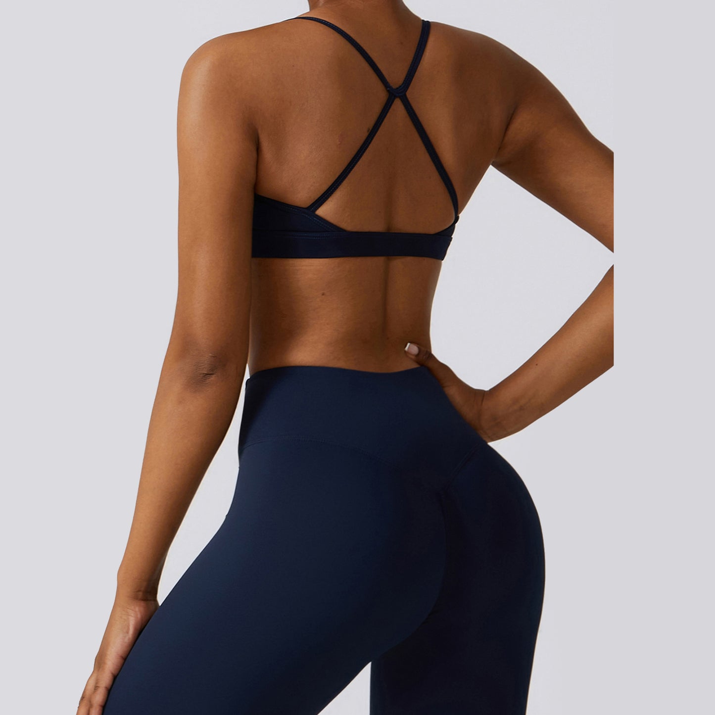 Hailey Set | Seamless Top Legging - NavyBlue