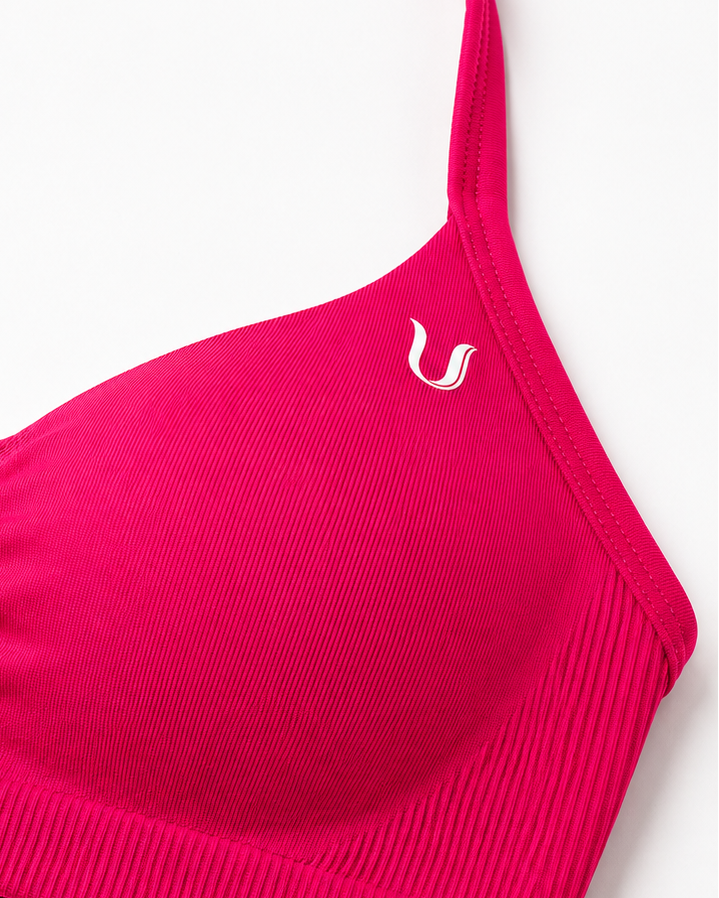 Beau | Halter Support Bra - Pink