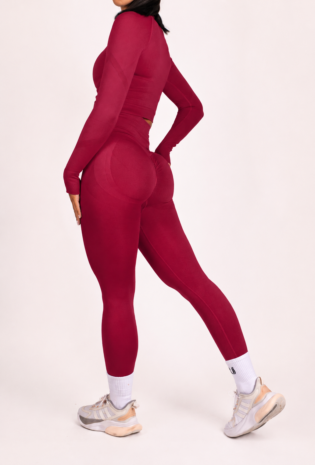 Leonie | Premium Scrunch Leggings - Red